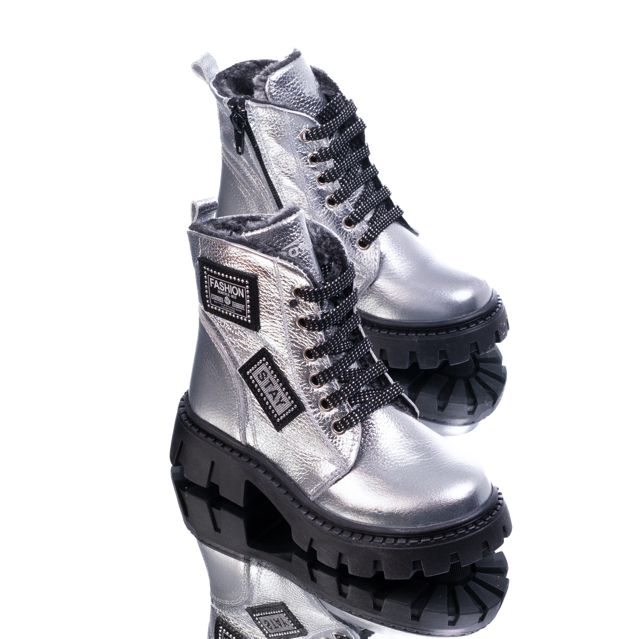 Детски ботуши PONKI Walle Silver Fashion №26-30