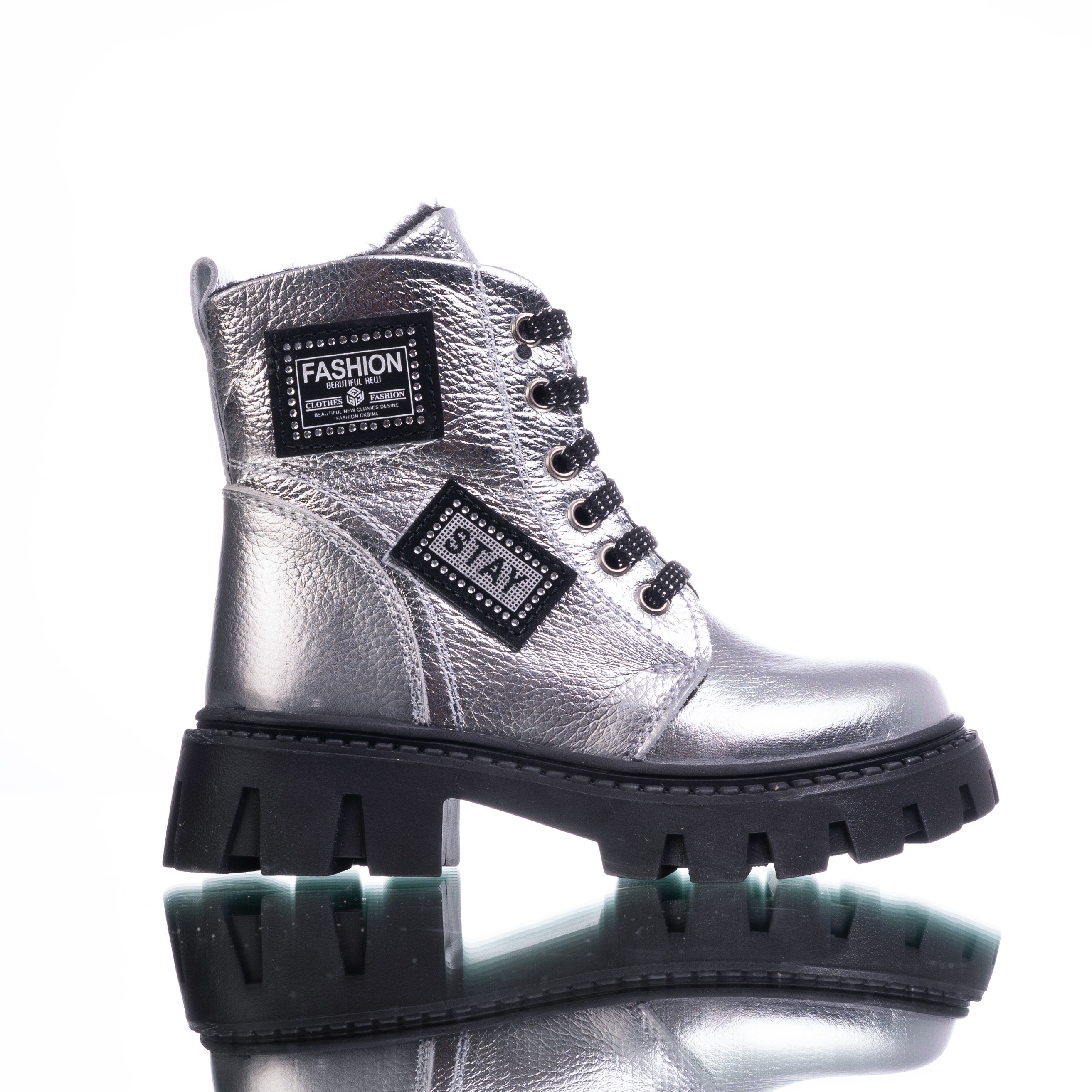 Детски ботуши PONKI Walle Silver Fashion №26-30