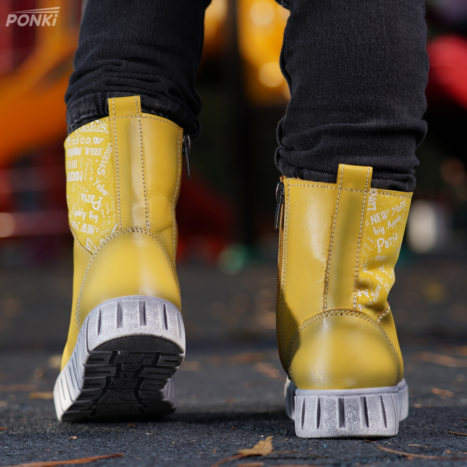 Бебешки ботуши PONKI WORLDE YELLOW №22-25