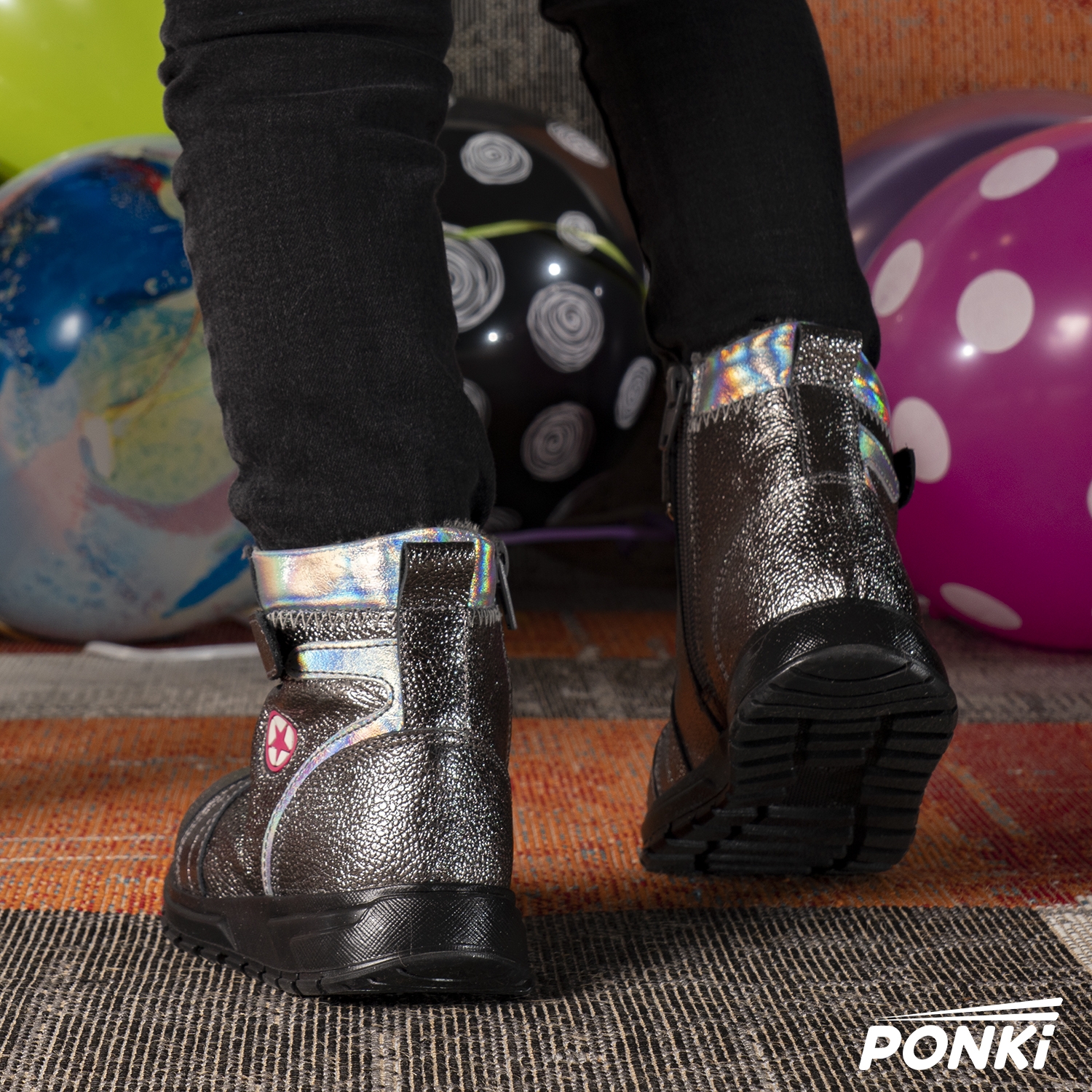 Детски ботуши PONKI ZYN02 PLATINUM №26-30