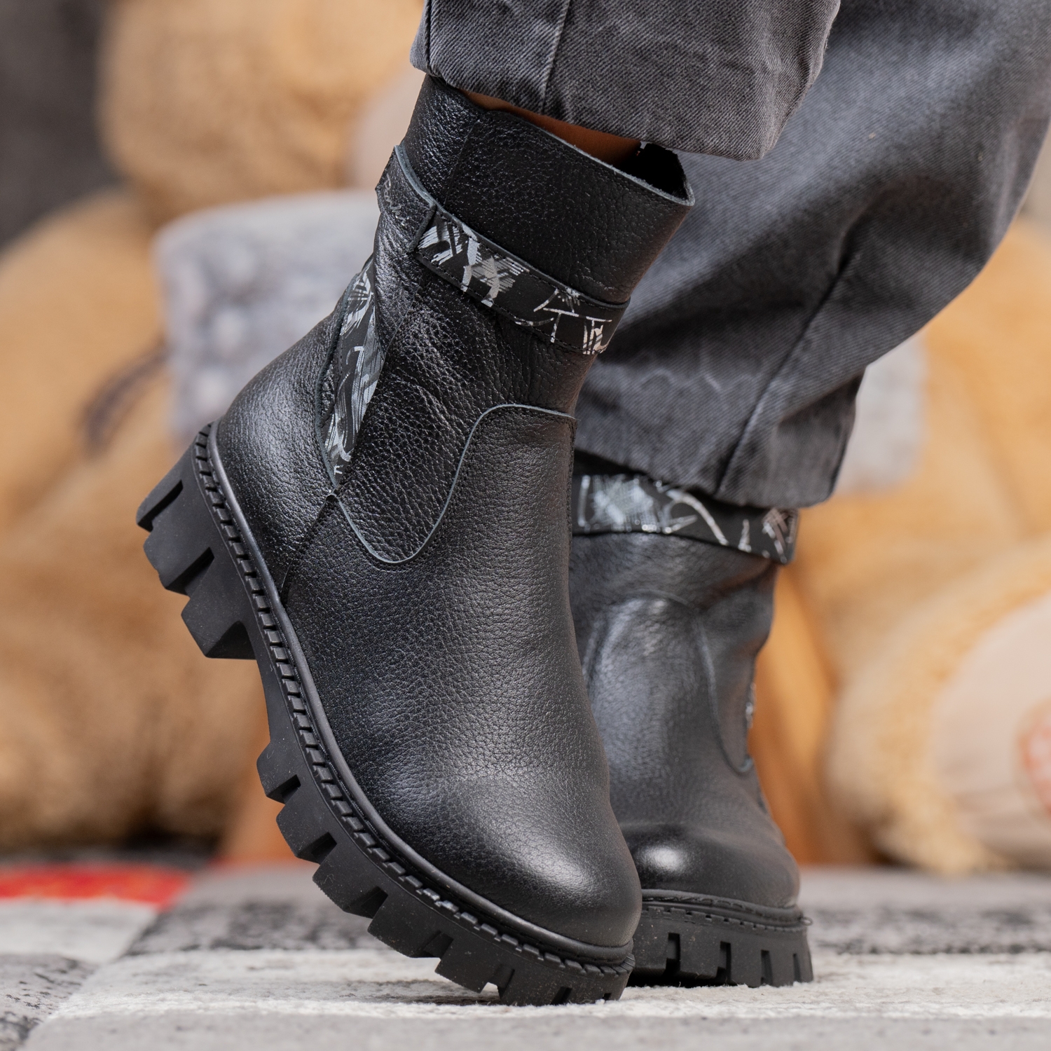 Детски ботушки PONKI VERTIGO Black №31-36