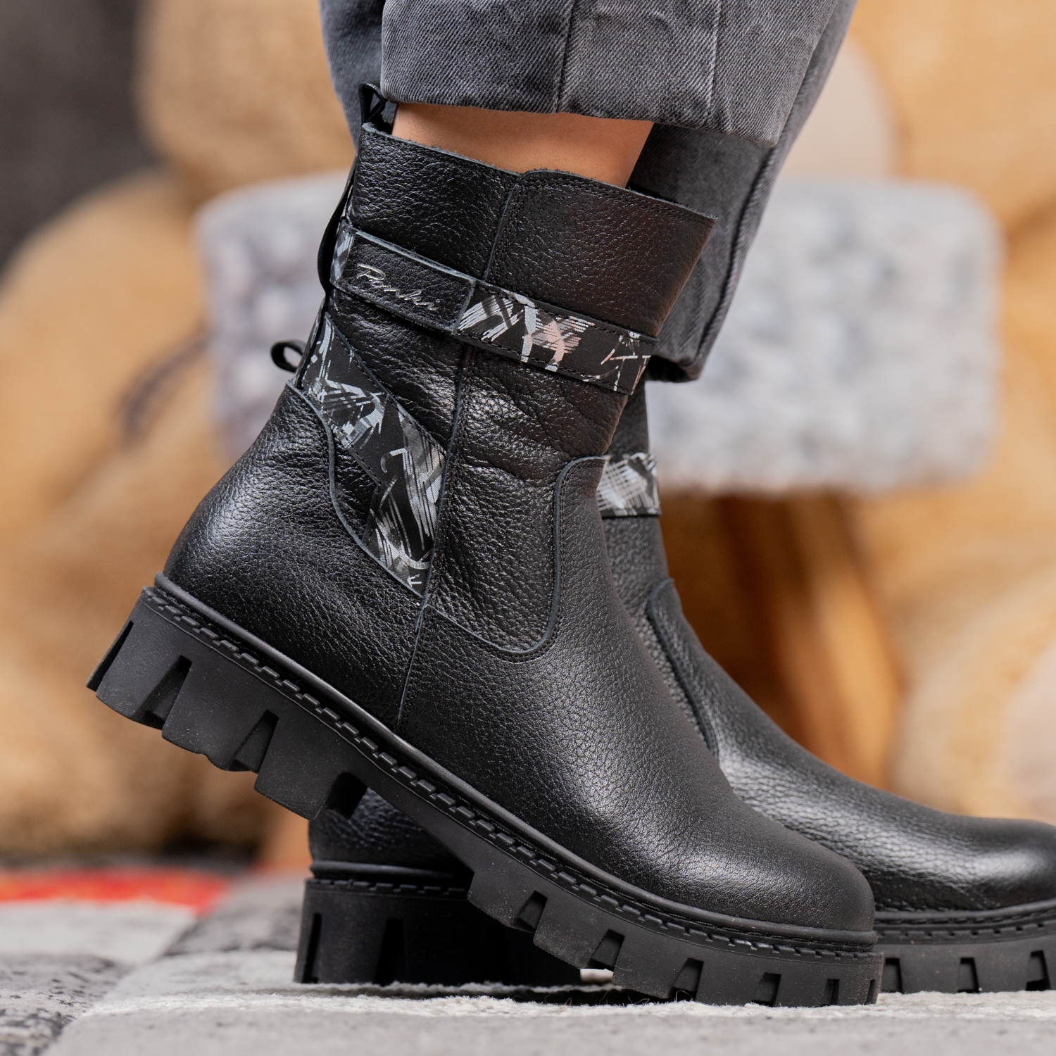 Детски ботушки PONKI VERTIGO Black №31-36