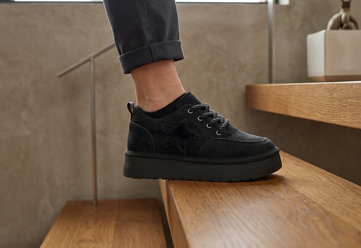 Детски кецки PONKI VOYAGE BLACK №31-35