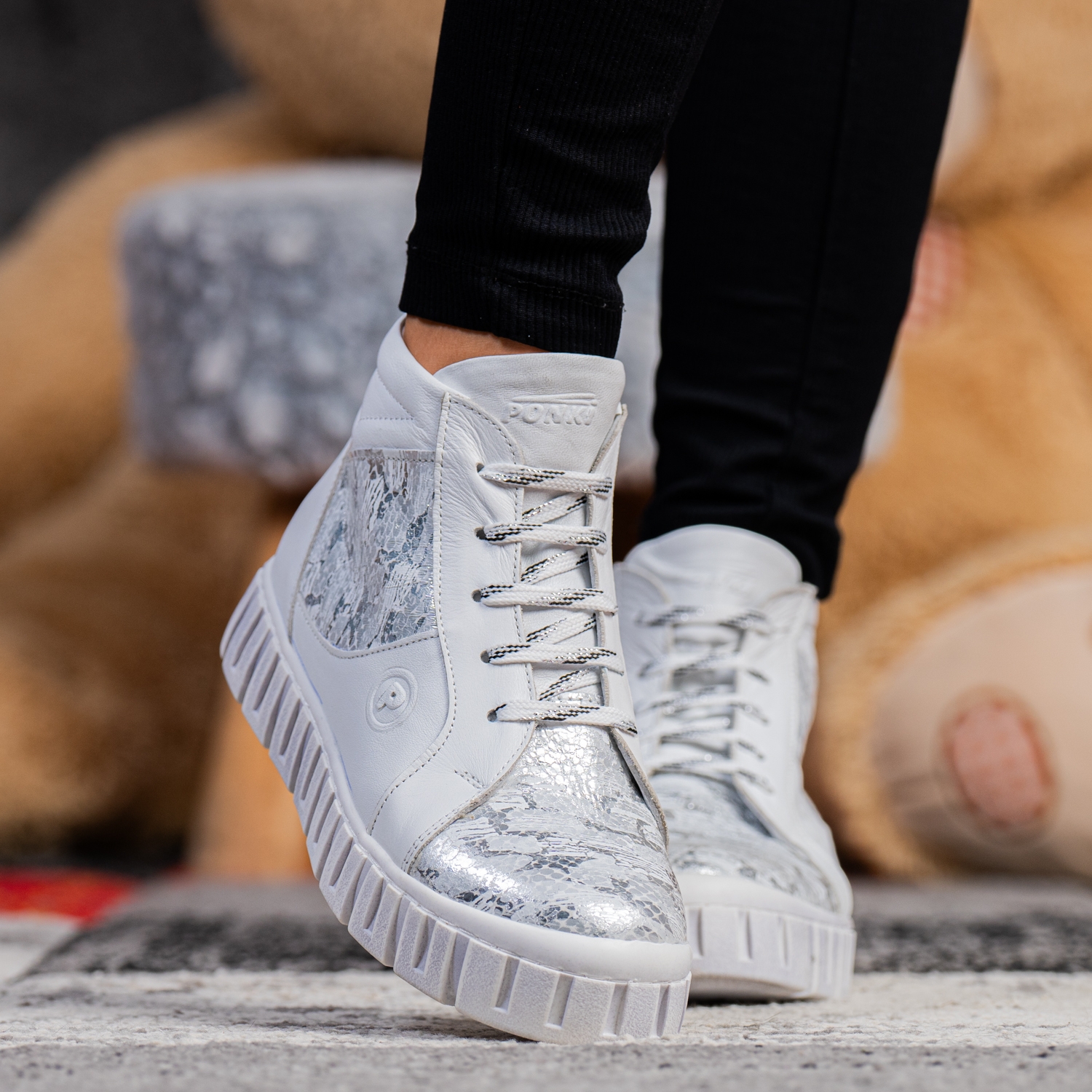 Детски кецове PONKI Maiden White  №31-36