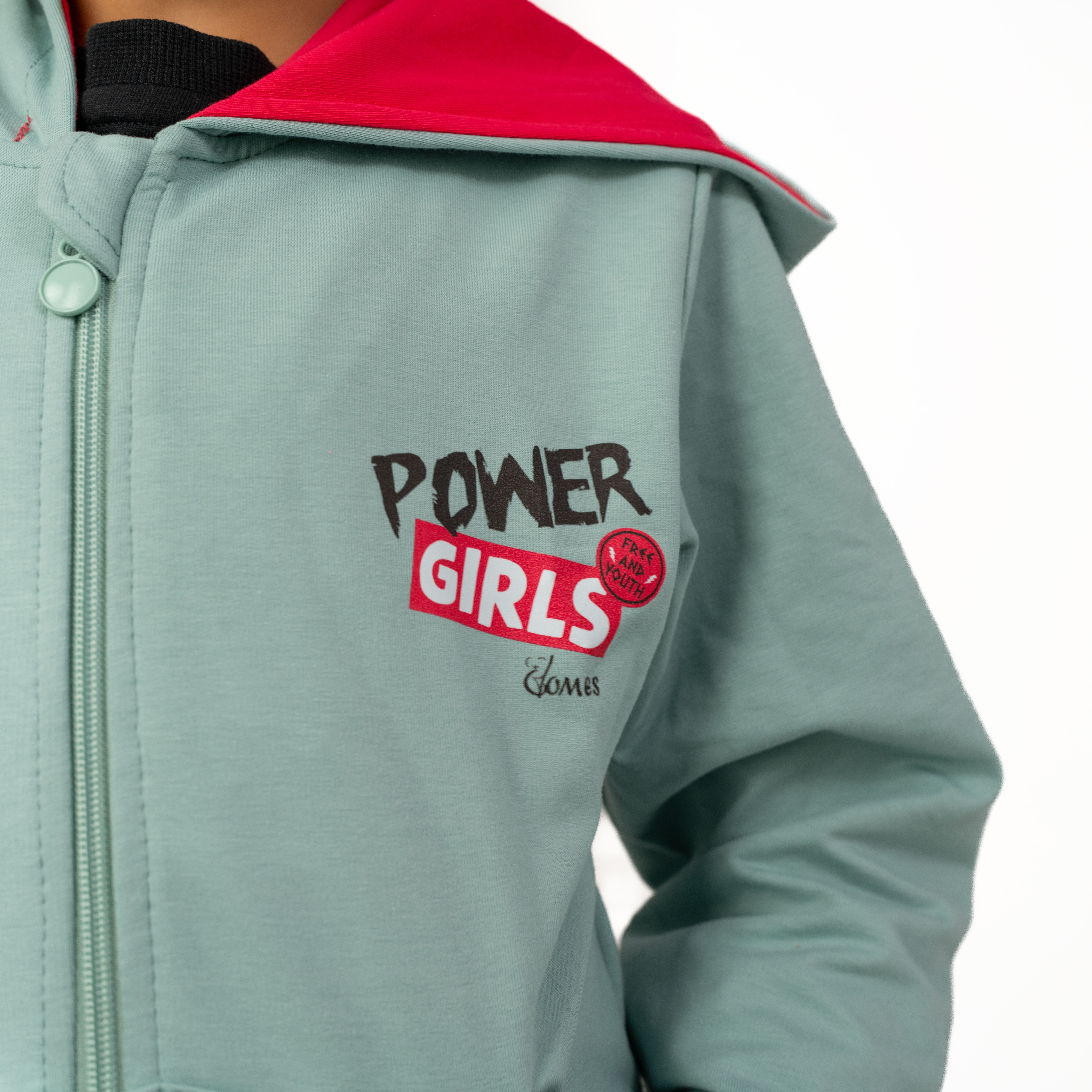 Детски комплект от 2 части - Power Girls Green