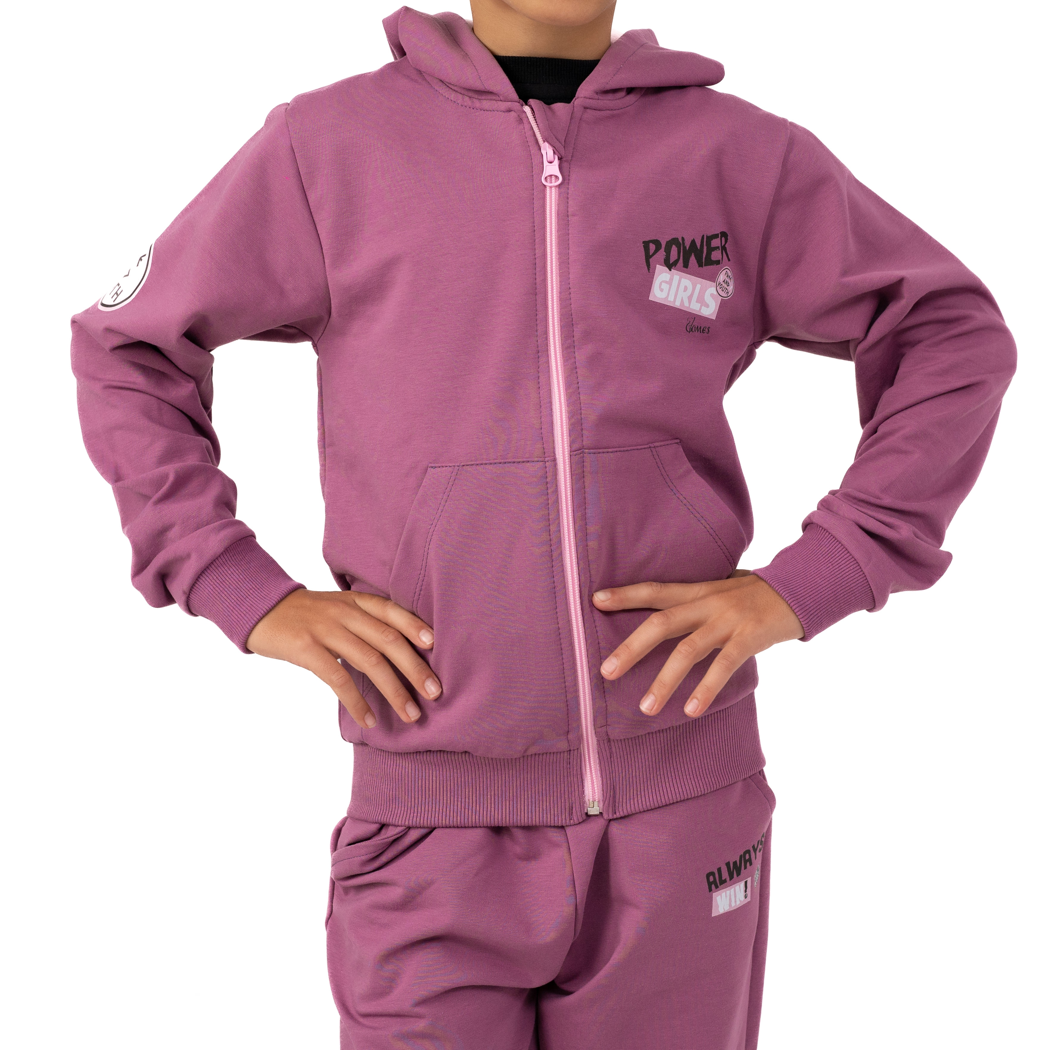 Детски комплект от 2 части - Power Girls Purple