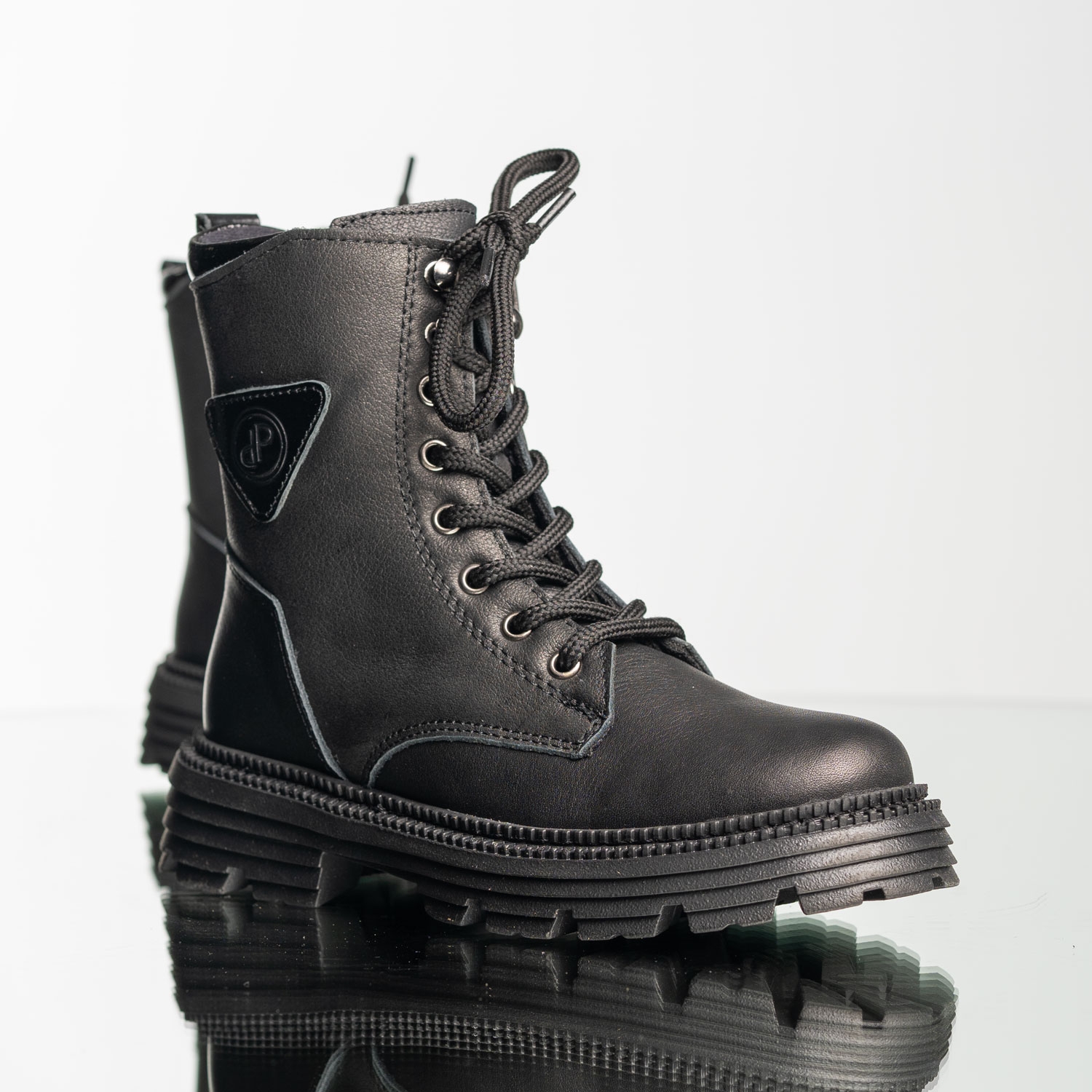 Детски кубинки PONKI ICON BLACK BLACK №31-36