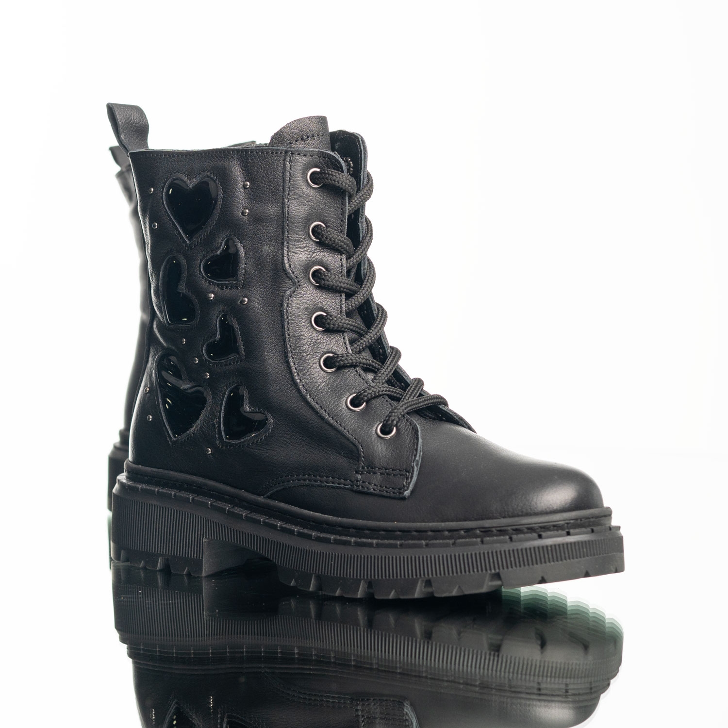 Детски кубинки PONKI Lovewalks Black №26-30