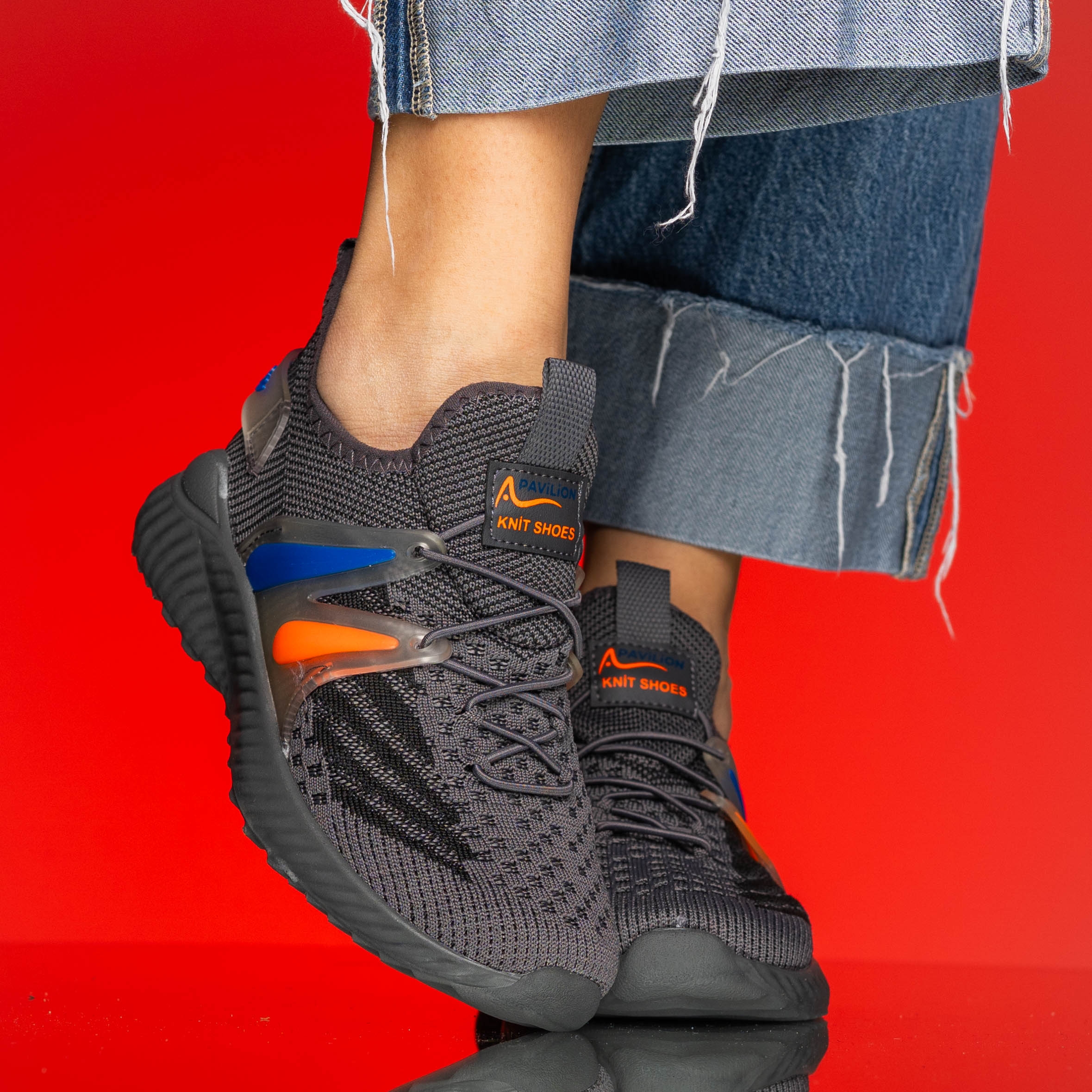 Детски маратонки Pavilion Grey-orange №31-35