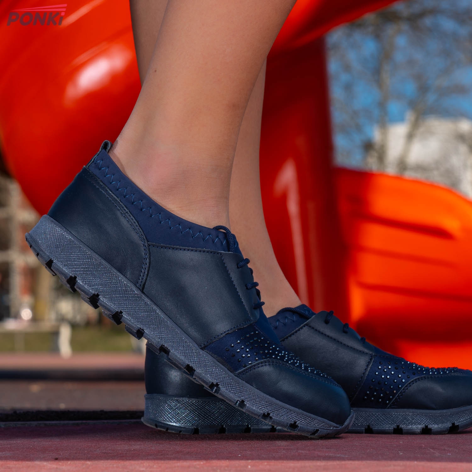 Детски маратонки PONKI PEARLS N-S DARKBLUE №31-36
