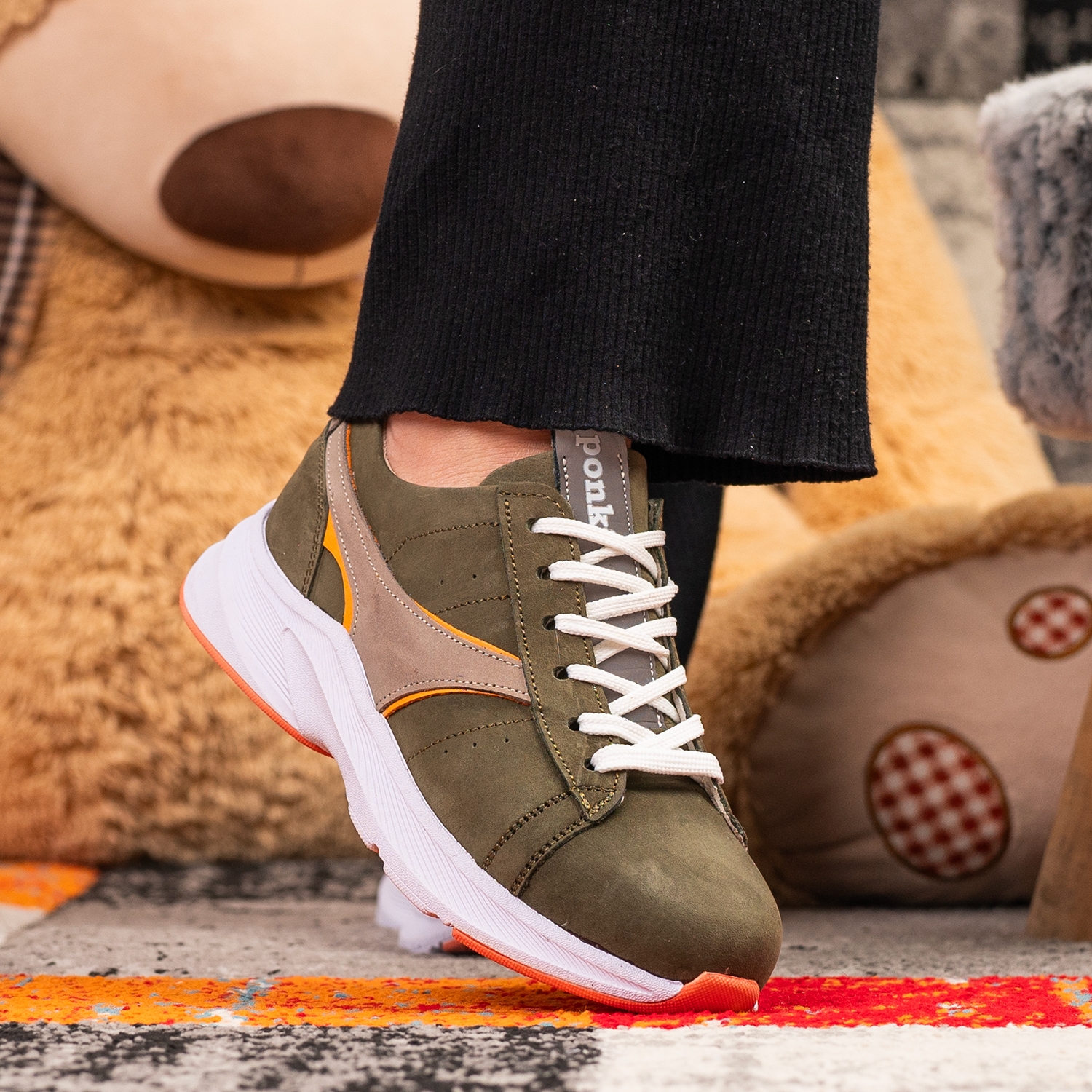 Детски маратонки PONKI Splint Khaki №31-35