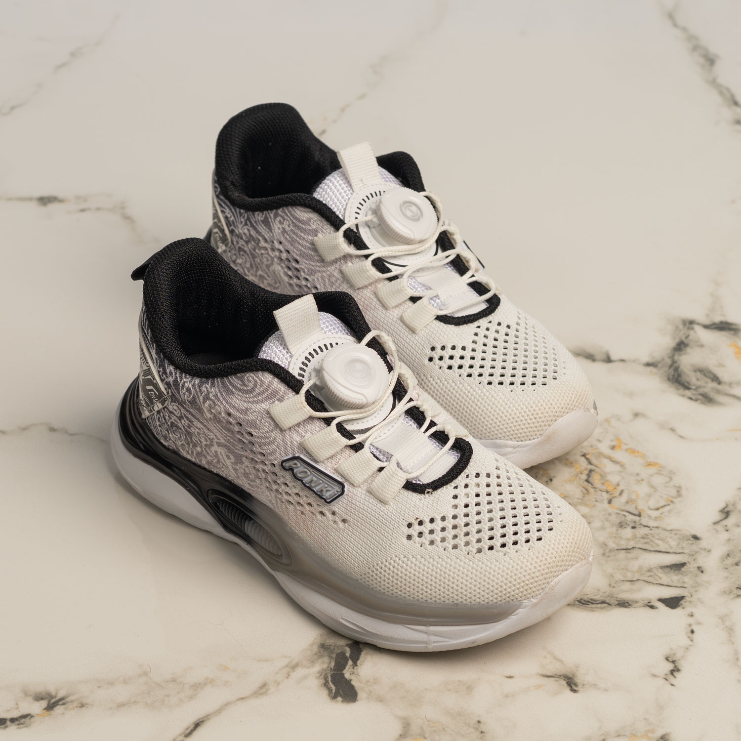 Детски маратонки PONKI White-Black №31-36