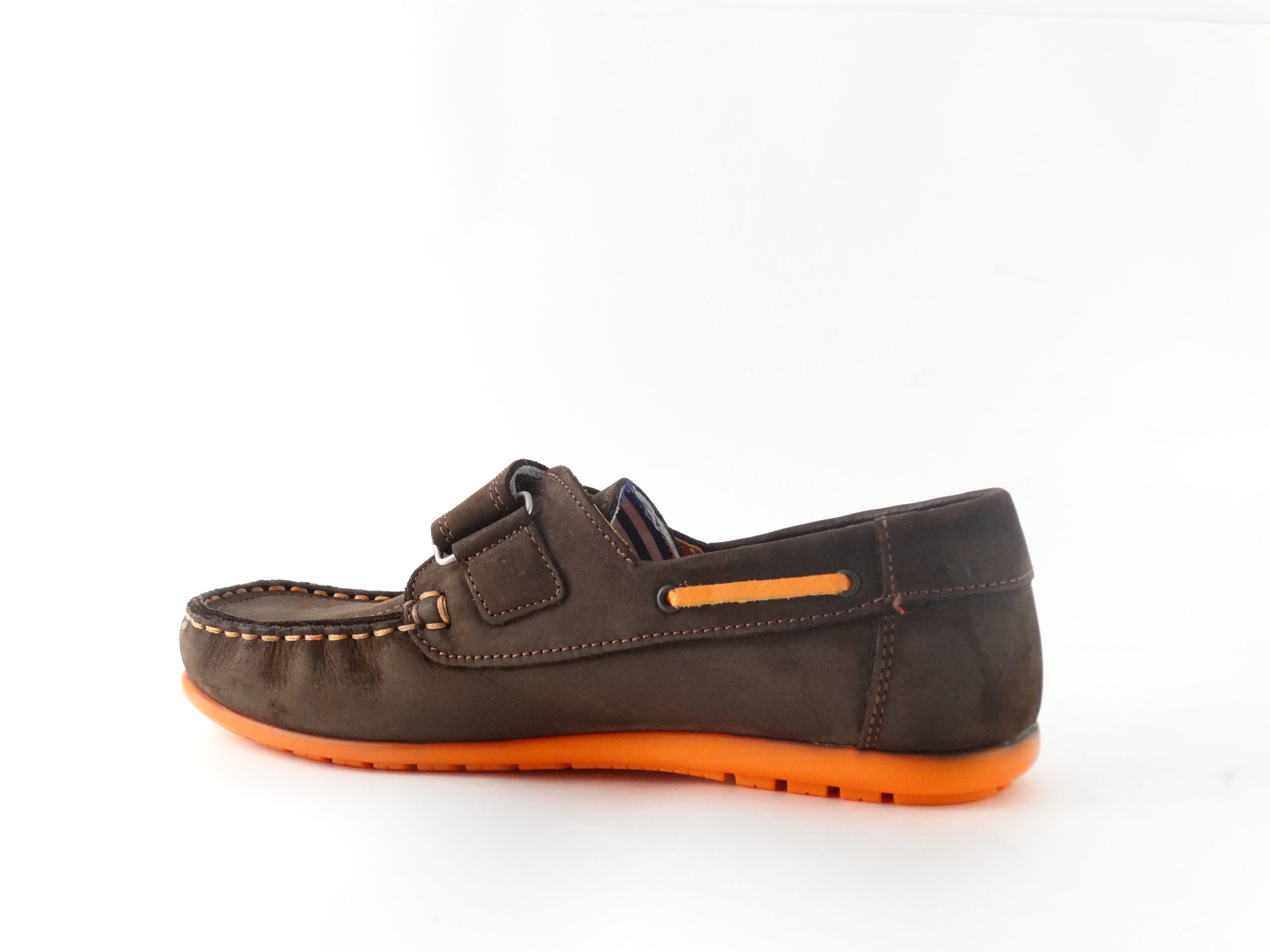 Детски мокасини PONKI BROWN N ORANGE №31-35
