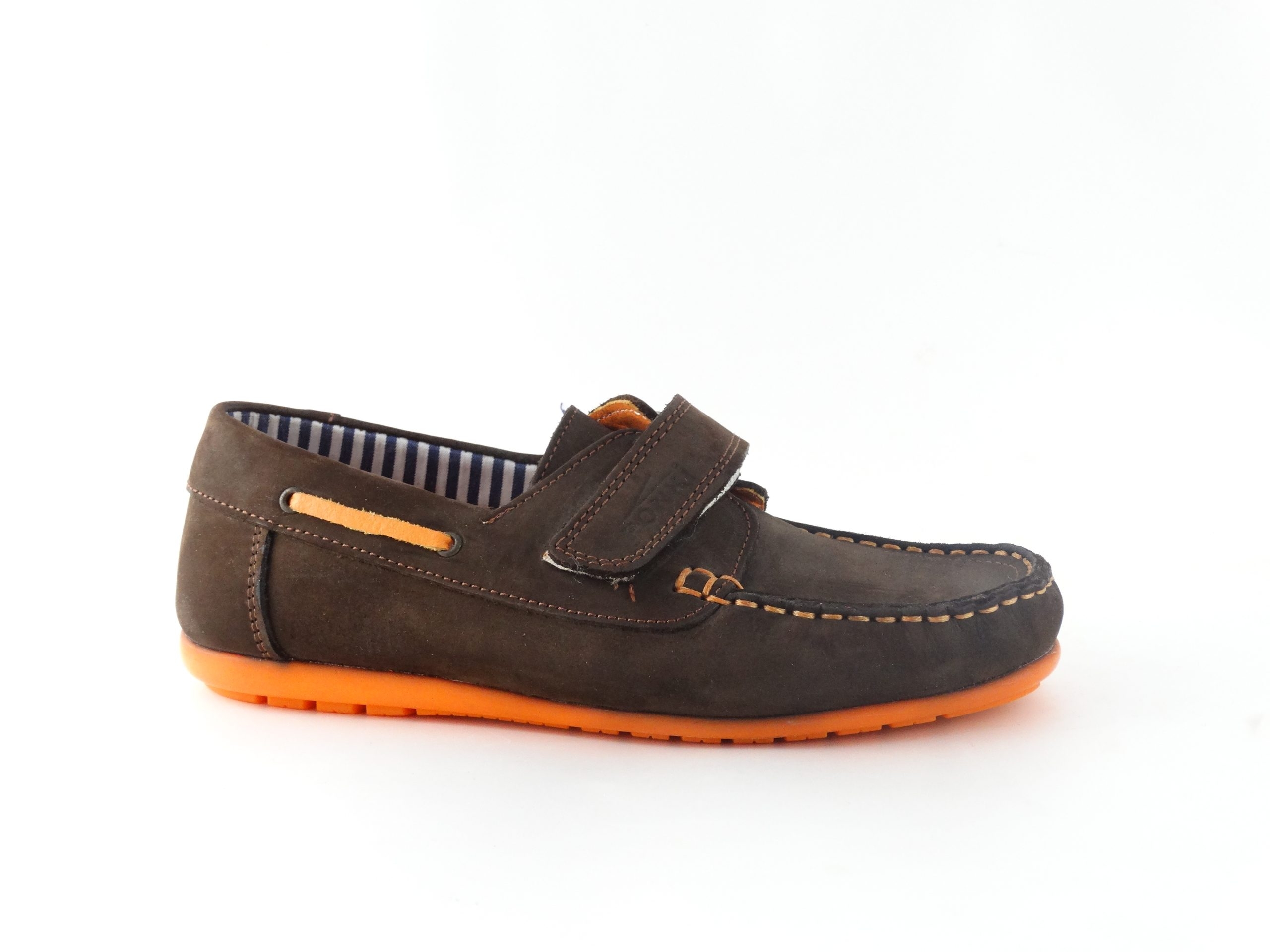 Детски мокасини PONKI BROWN N ORANGE №31-35