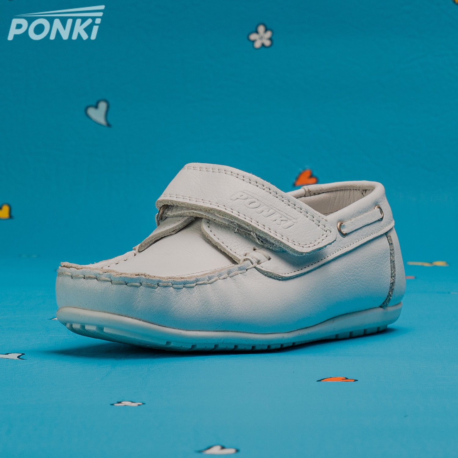 Детски мокасини PONKI ELEGO II SNOWWHITE №26-30