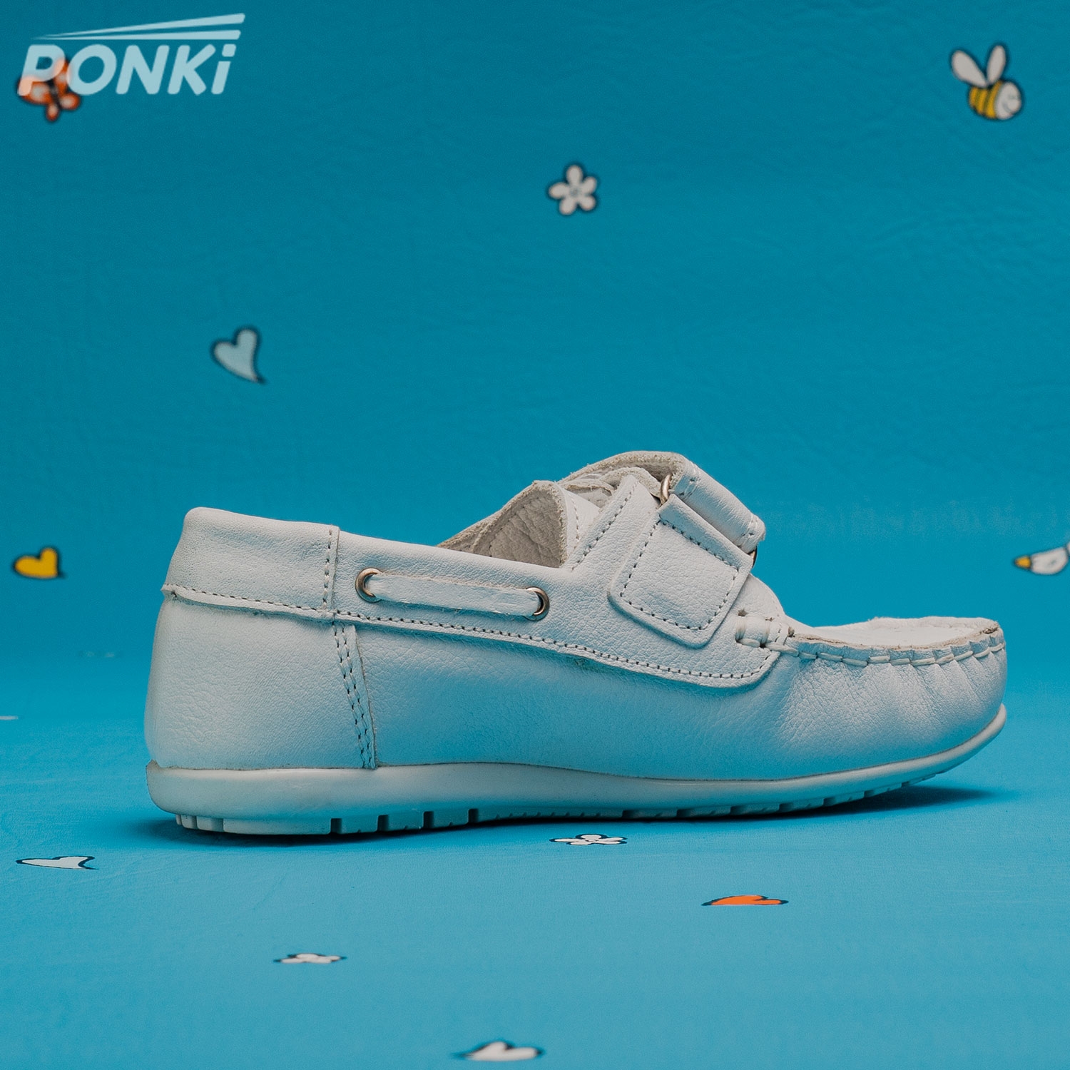 Детски мокасини PONKI ELEGO II SNOWWHITE №26-30