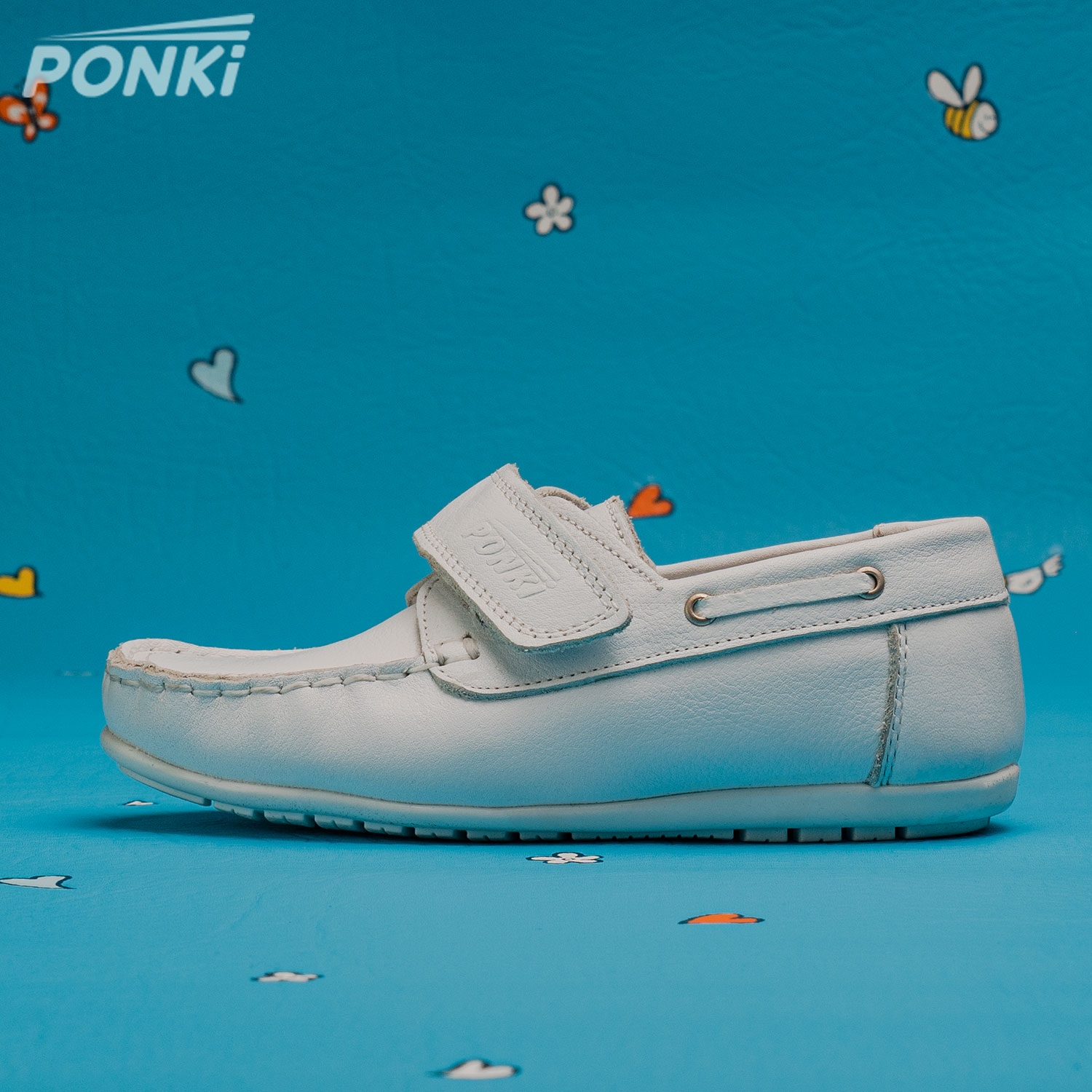 Детски мокасини PONKI ELEGO II SNOWWHITE №26-30