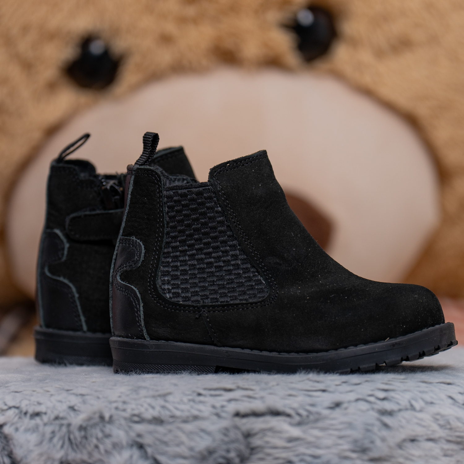Детски боти PONKI Felnir Black-nub №26-30