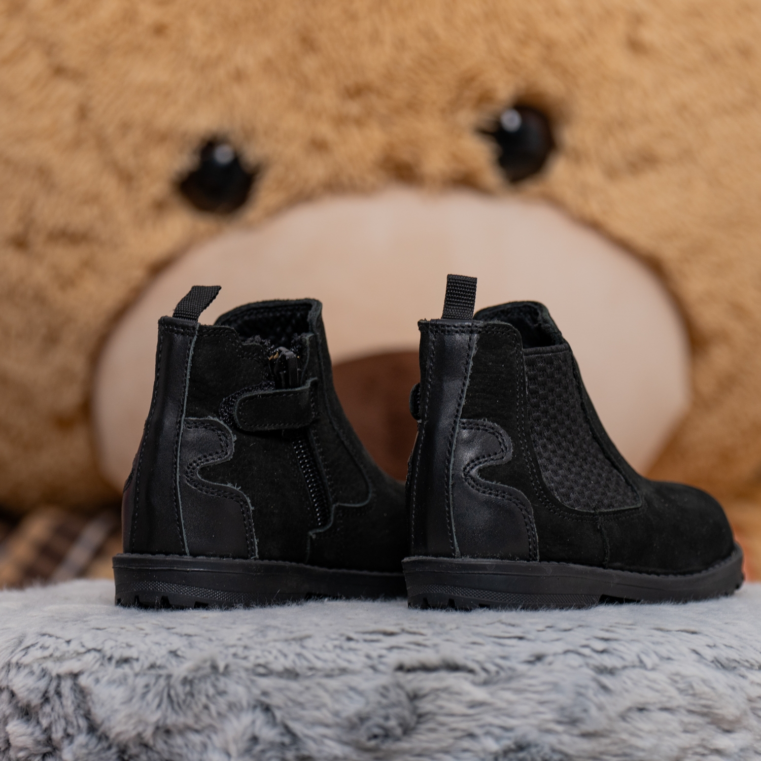 Детски боти PONKI Felnir Black-nub №26-30