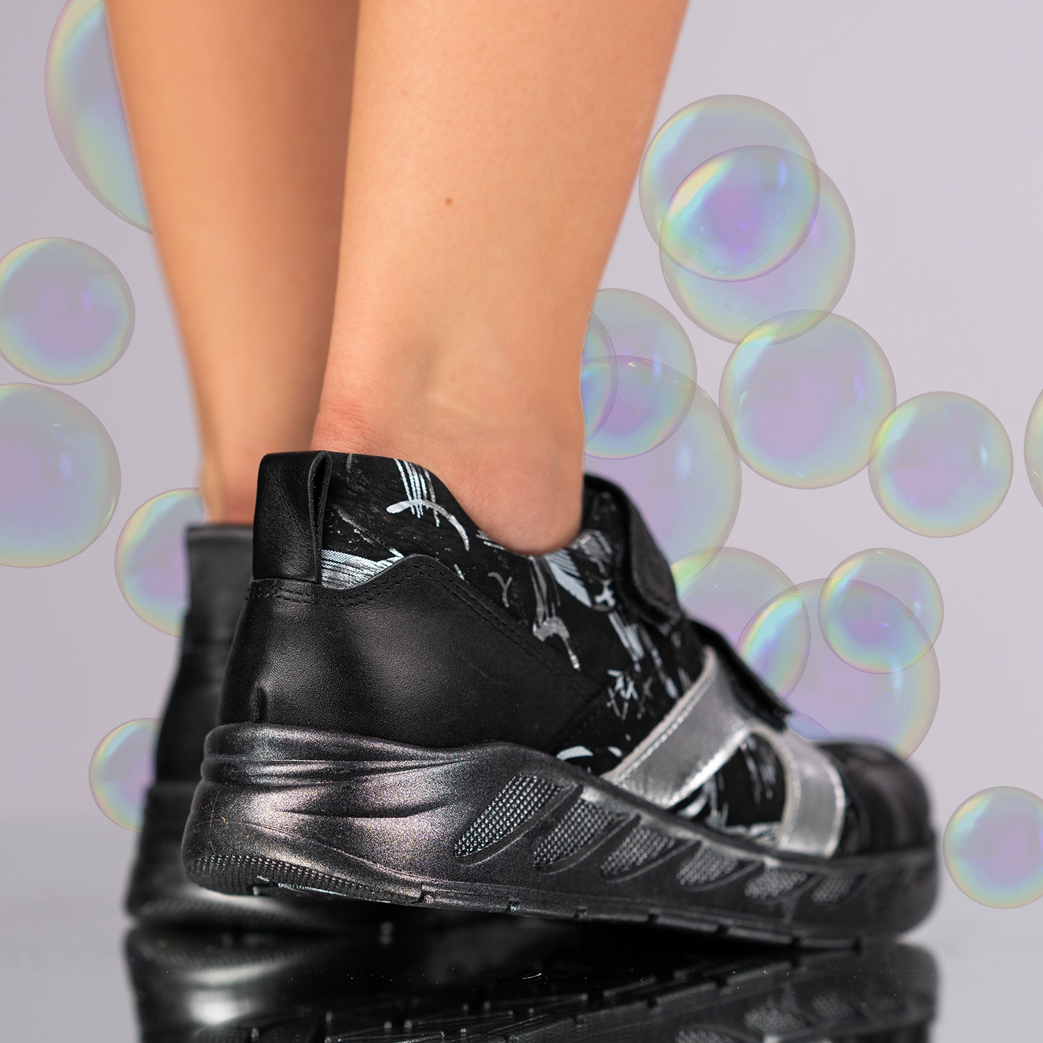 Детски обувки PONKI Kishikawa Black №26-30