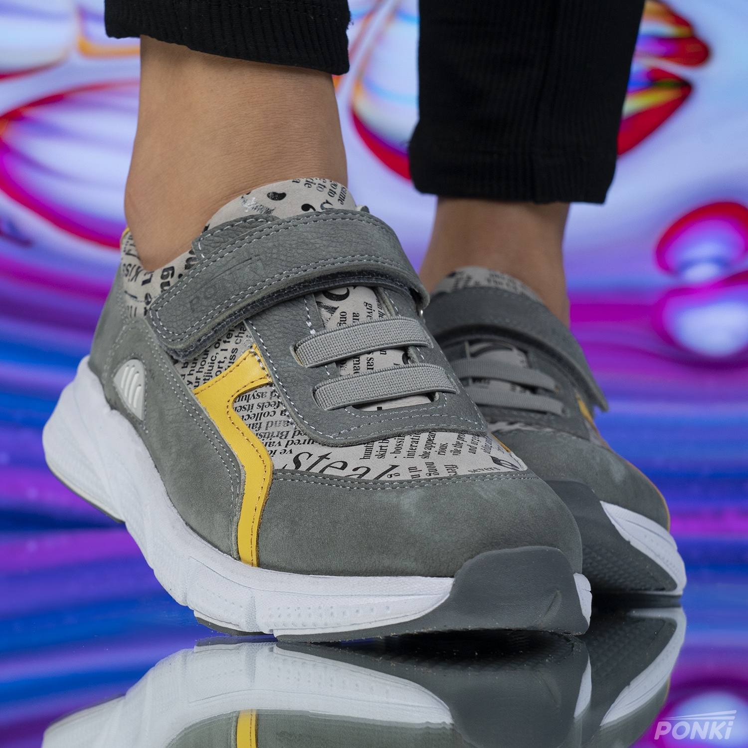 Детски обувки PONKI SPORTEN GREY №26-30
