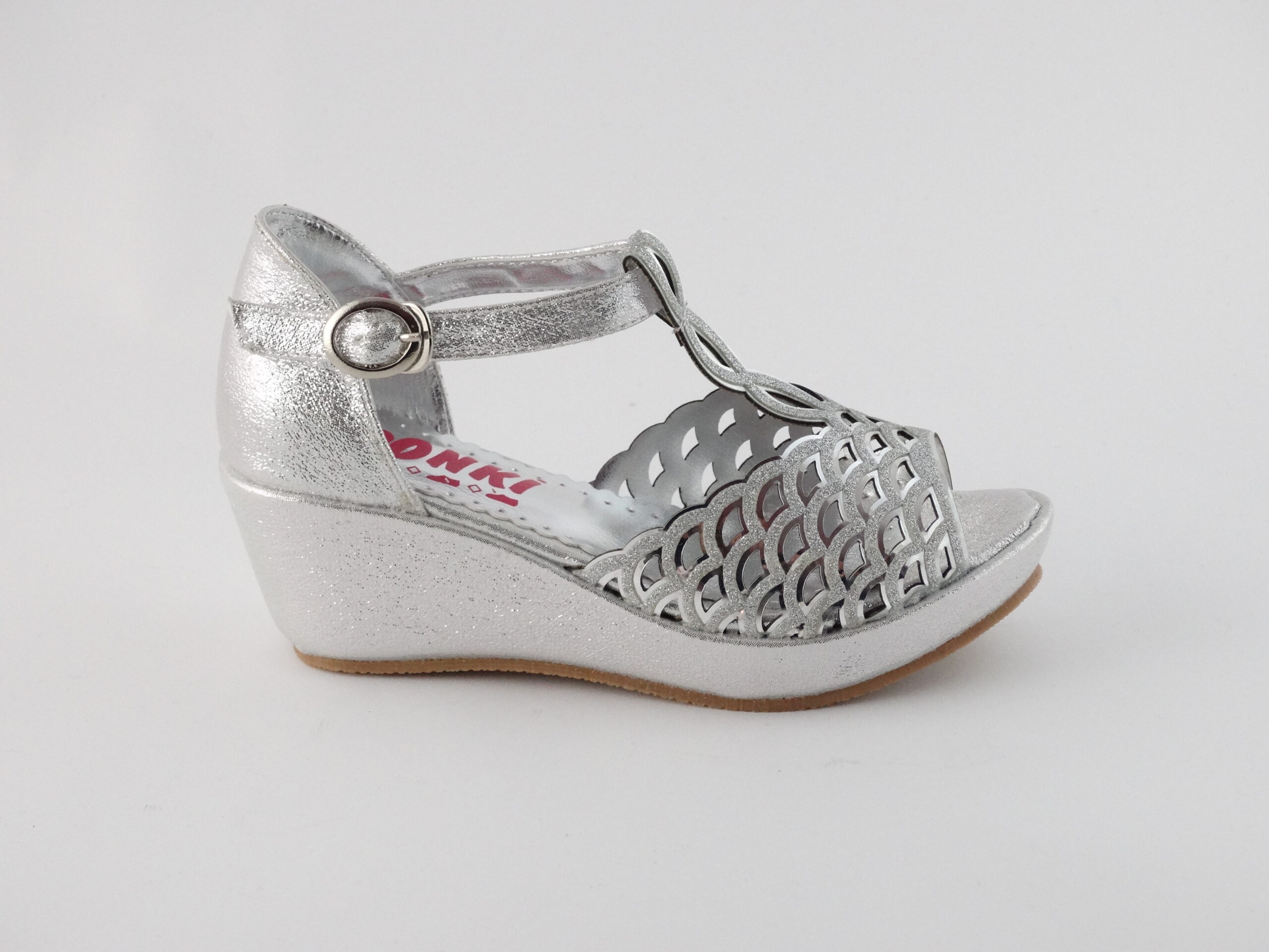 Детски сандали на платформа PONKI ELEGANCE SILVER №27-30 , №31-36