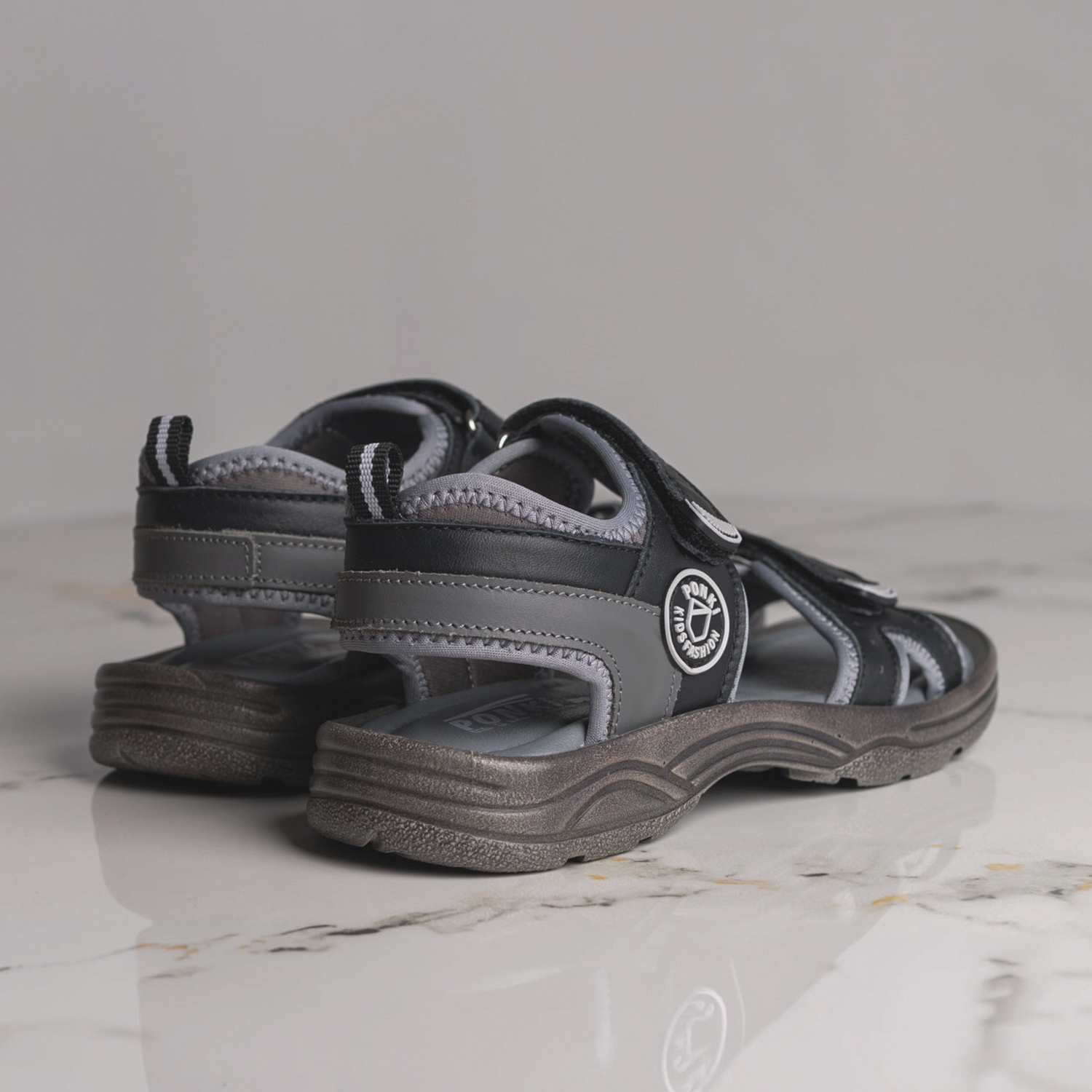 Детски сандали PONKI Cloudy Black №26-30