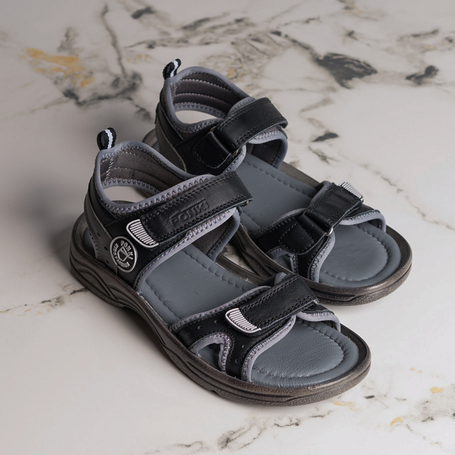 Детски сандали PONKI Cloudy Black №31-36