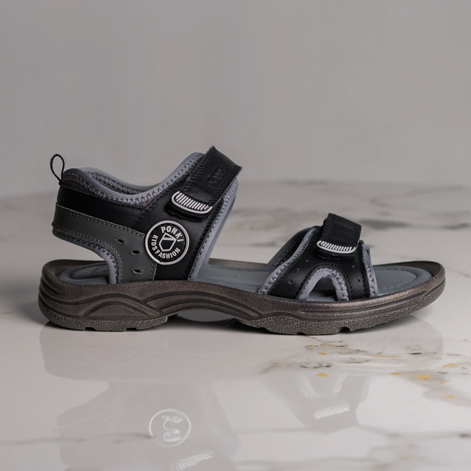 Детски сандали PONKI Cloudy Black №31-36