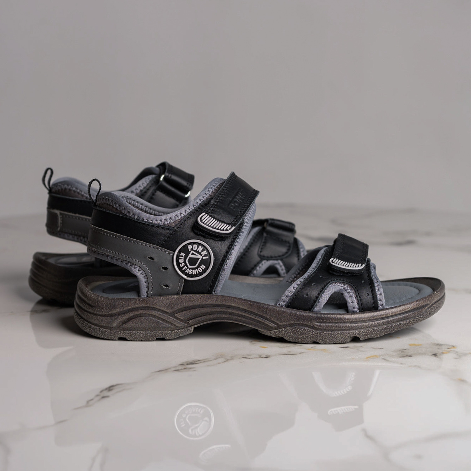 Детски сандали PONKI Cloudy Black №31-36