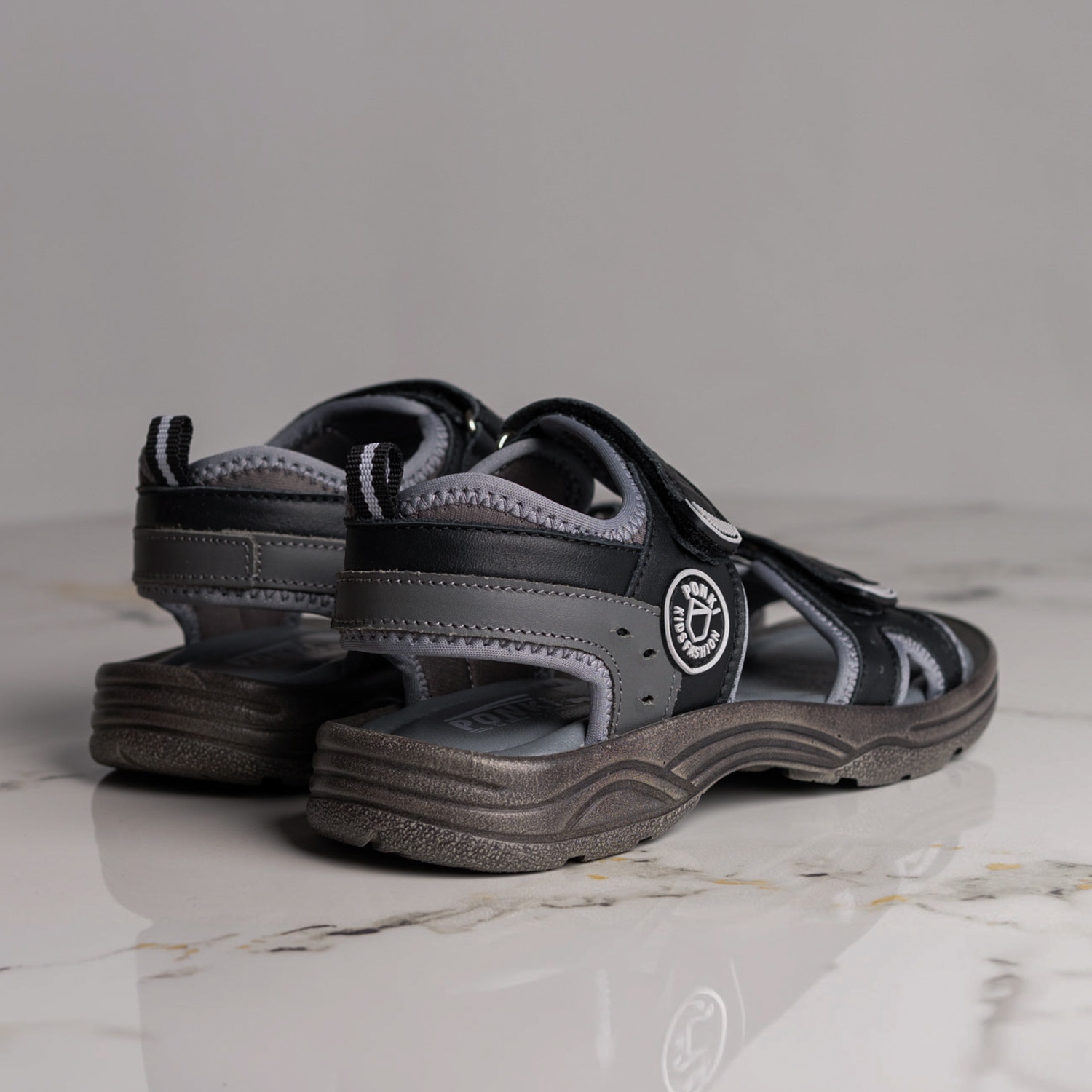 Детски сандали PONKI Cloudy Black №31-36