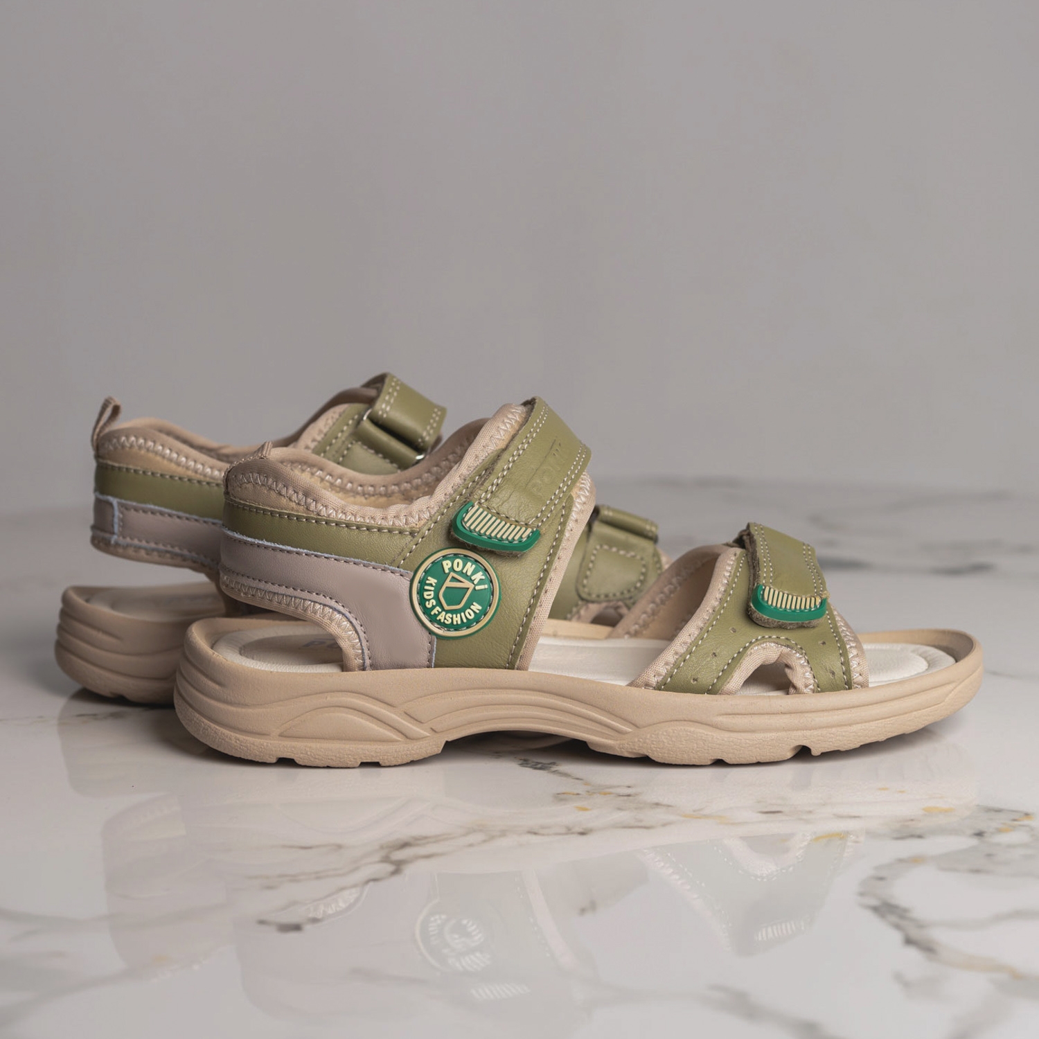 Детски сандали PONKI Cloudy Green №26-30