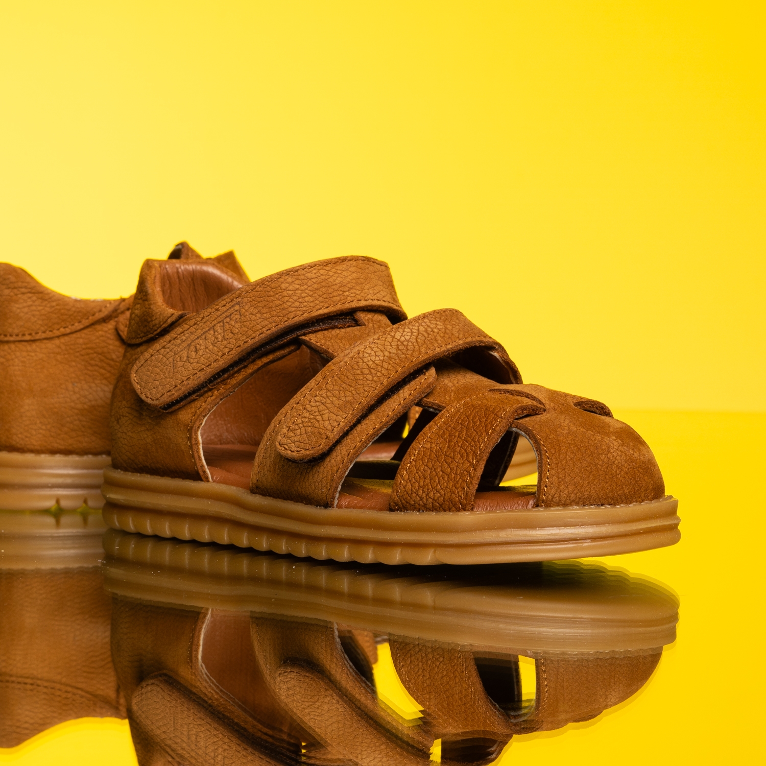 Детски сандали PONKI Craft Brown №26-30
