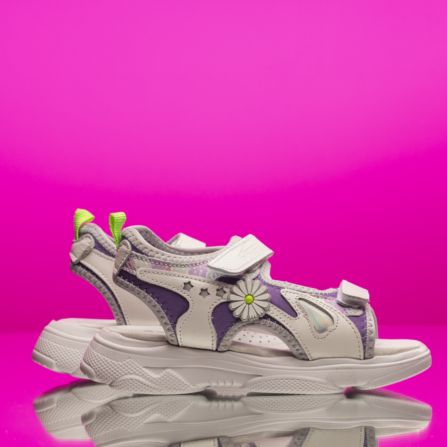 Детски сандали PONKI DARINA WHITE-PURPLE №26-30