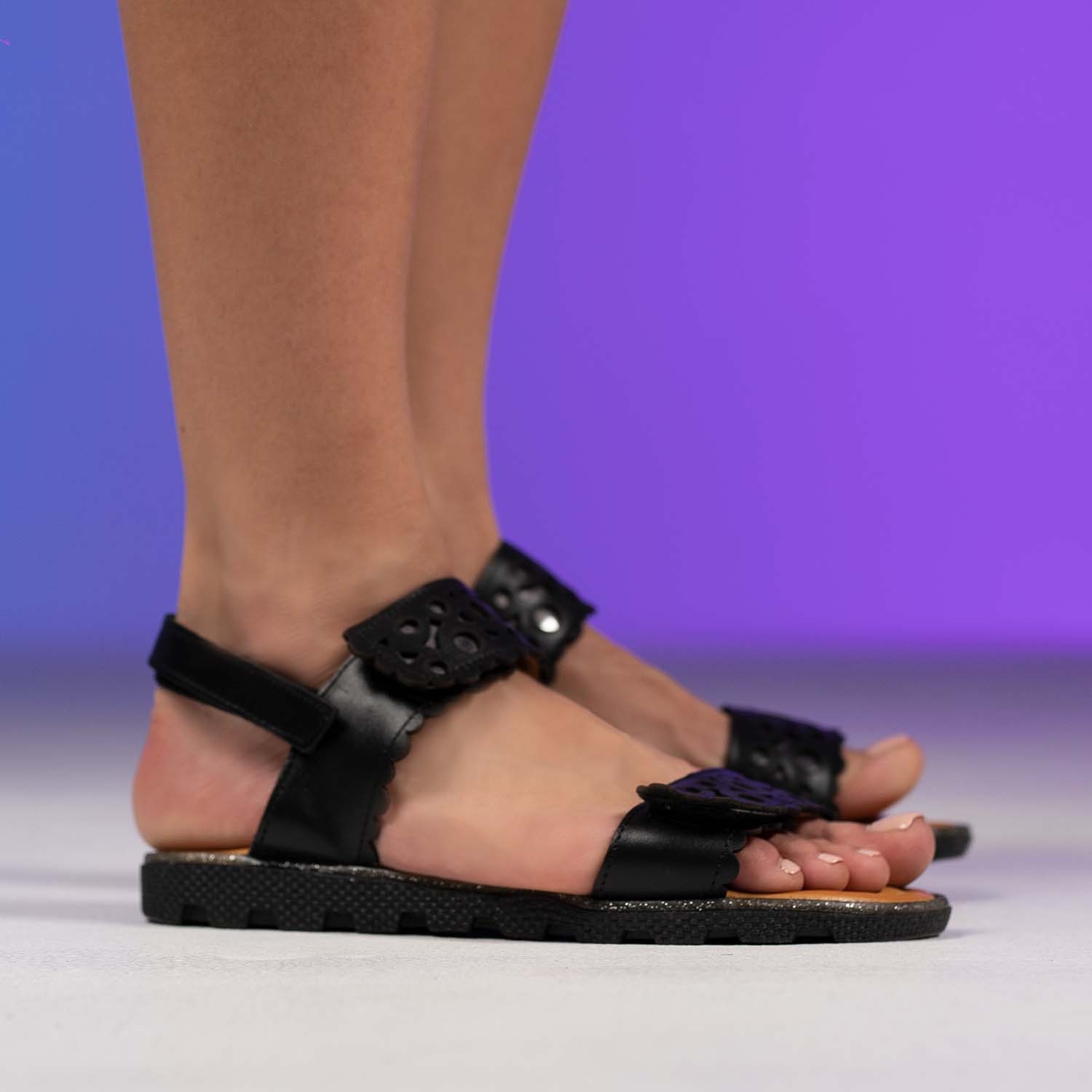 Детски сандали PONKI ELEMENTO BLACK  №31-36