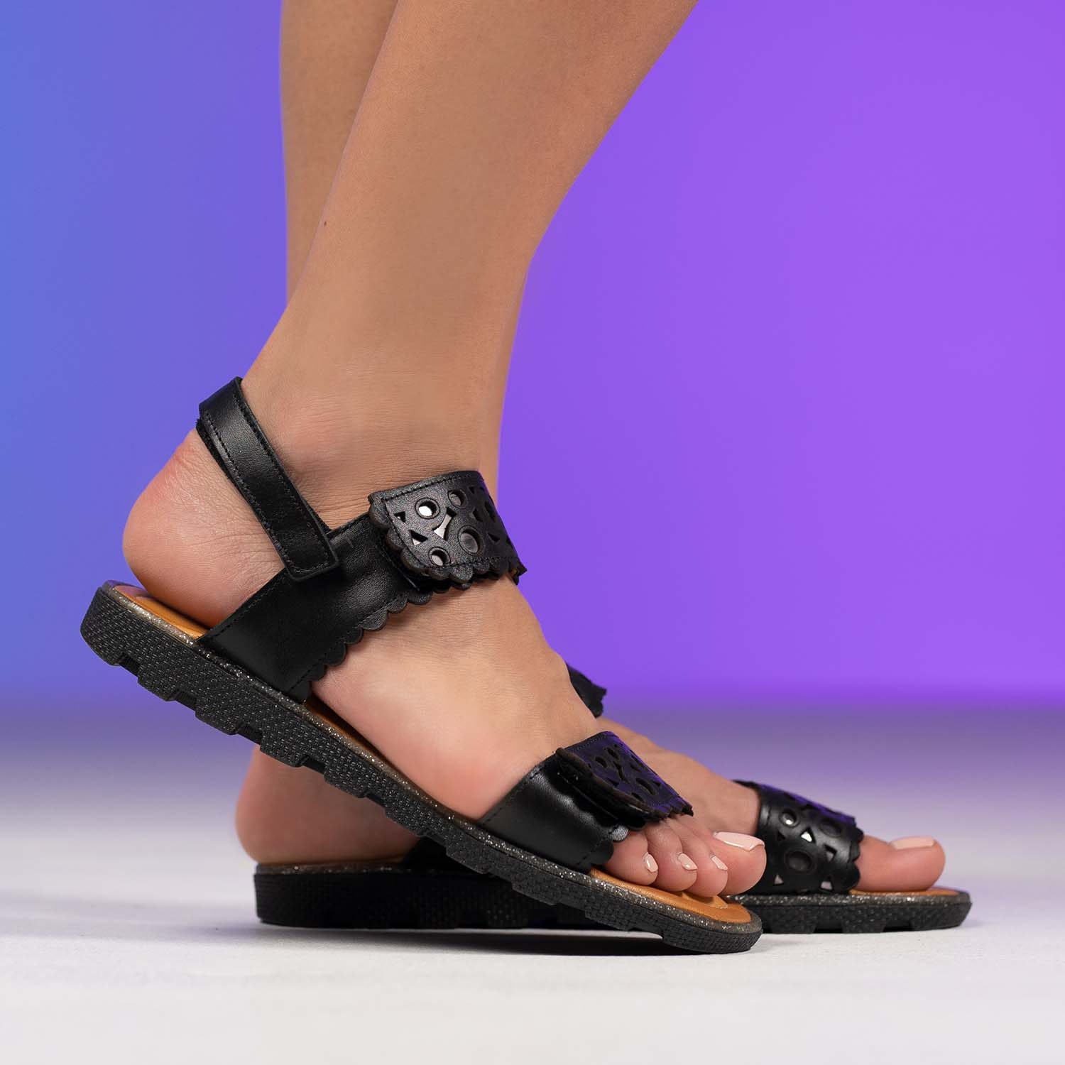 Детски сандали PONKI ELEMENTO BLACK  №31-36