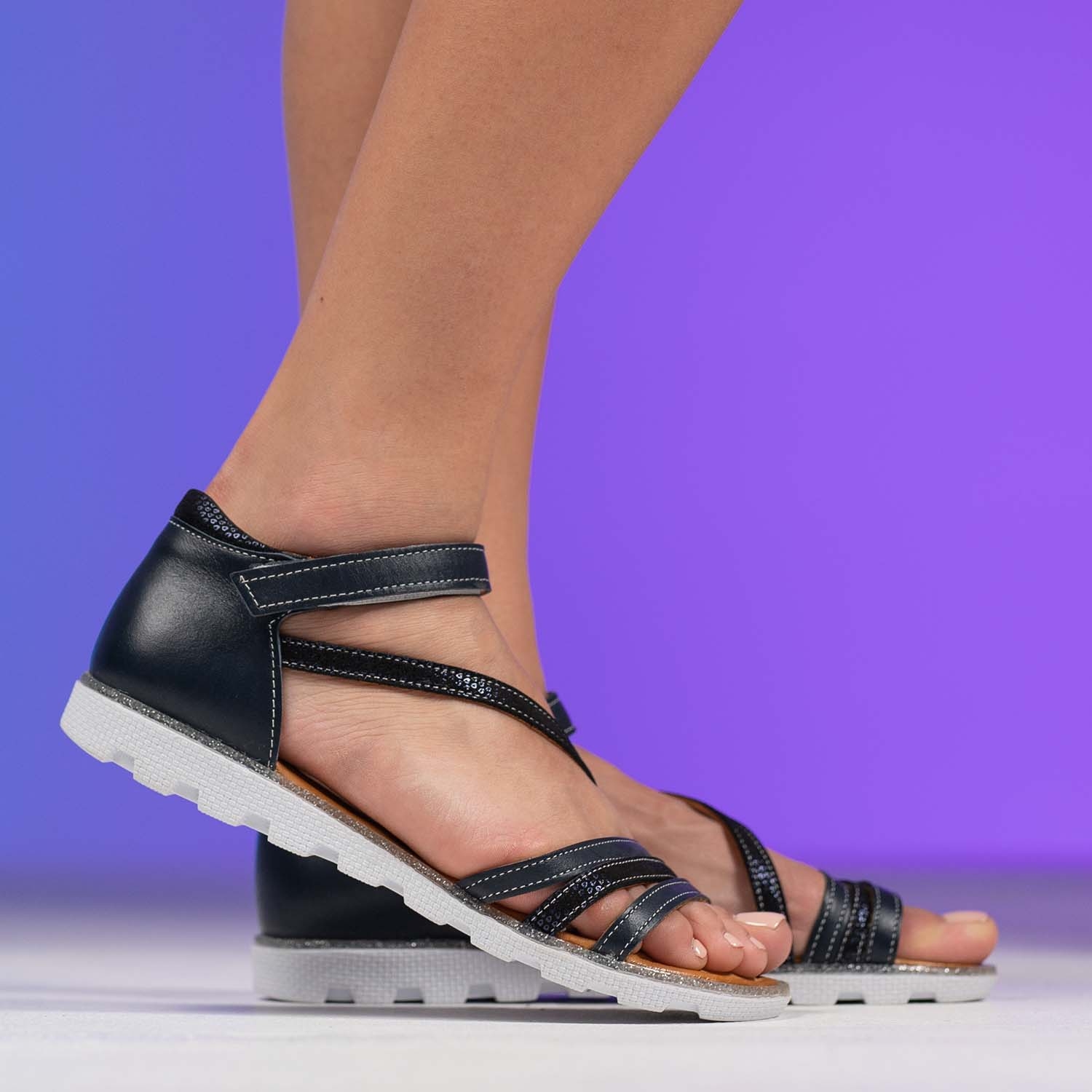 Детски сандали PONKI LOGUE DARKBLUE №26-30