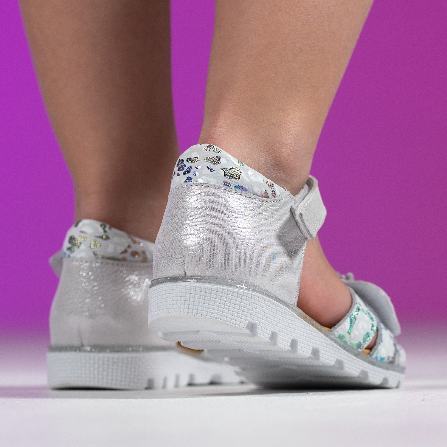 Детски сандали PONKI Queen Silver №26-30