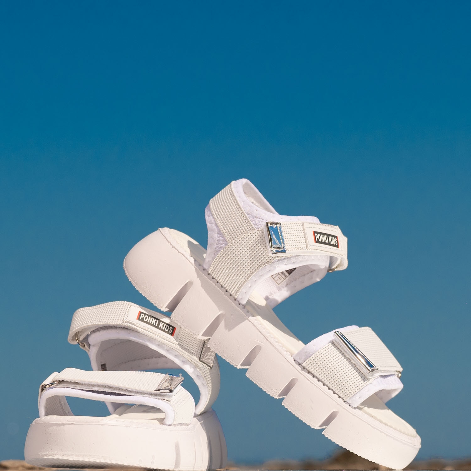 Детски сандали PONKI Sakura White №31-36