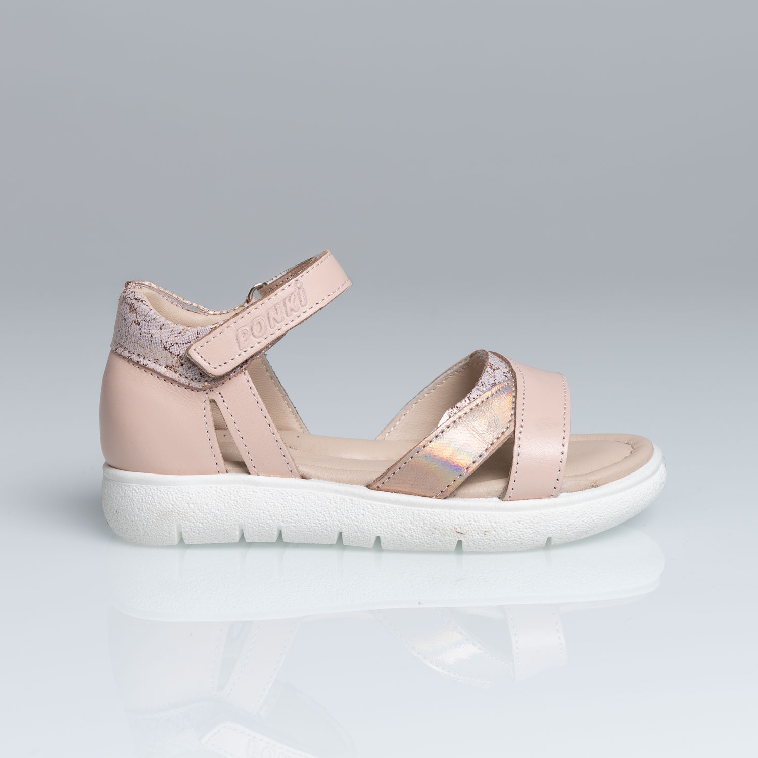 Детски сандали PONKI Sparkle White №26-30