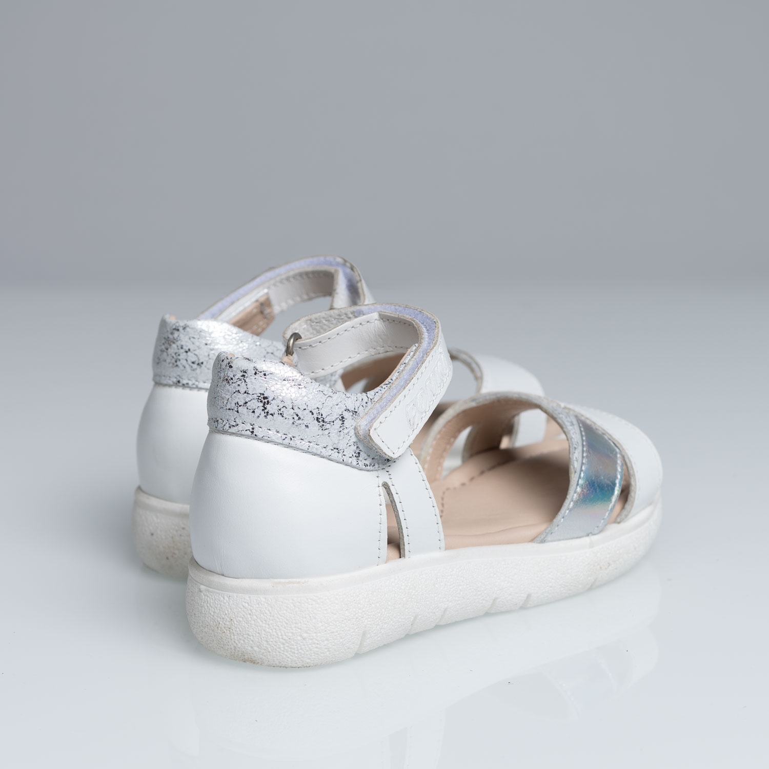 Детски сандали PONKI Sparkle White №26-30