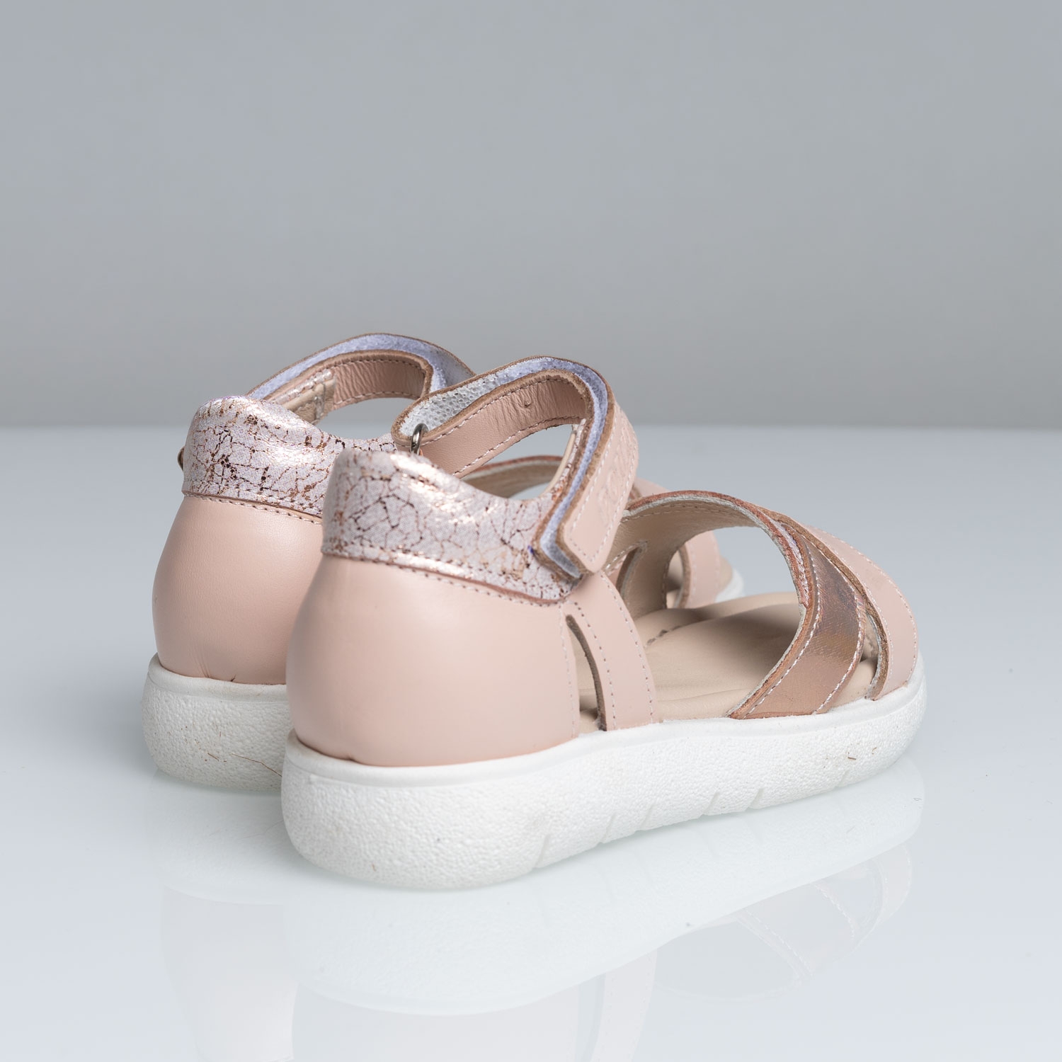 Детски сандали PONKI Sparkle White №26-30