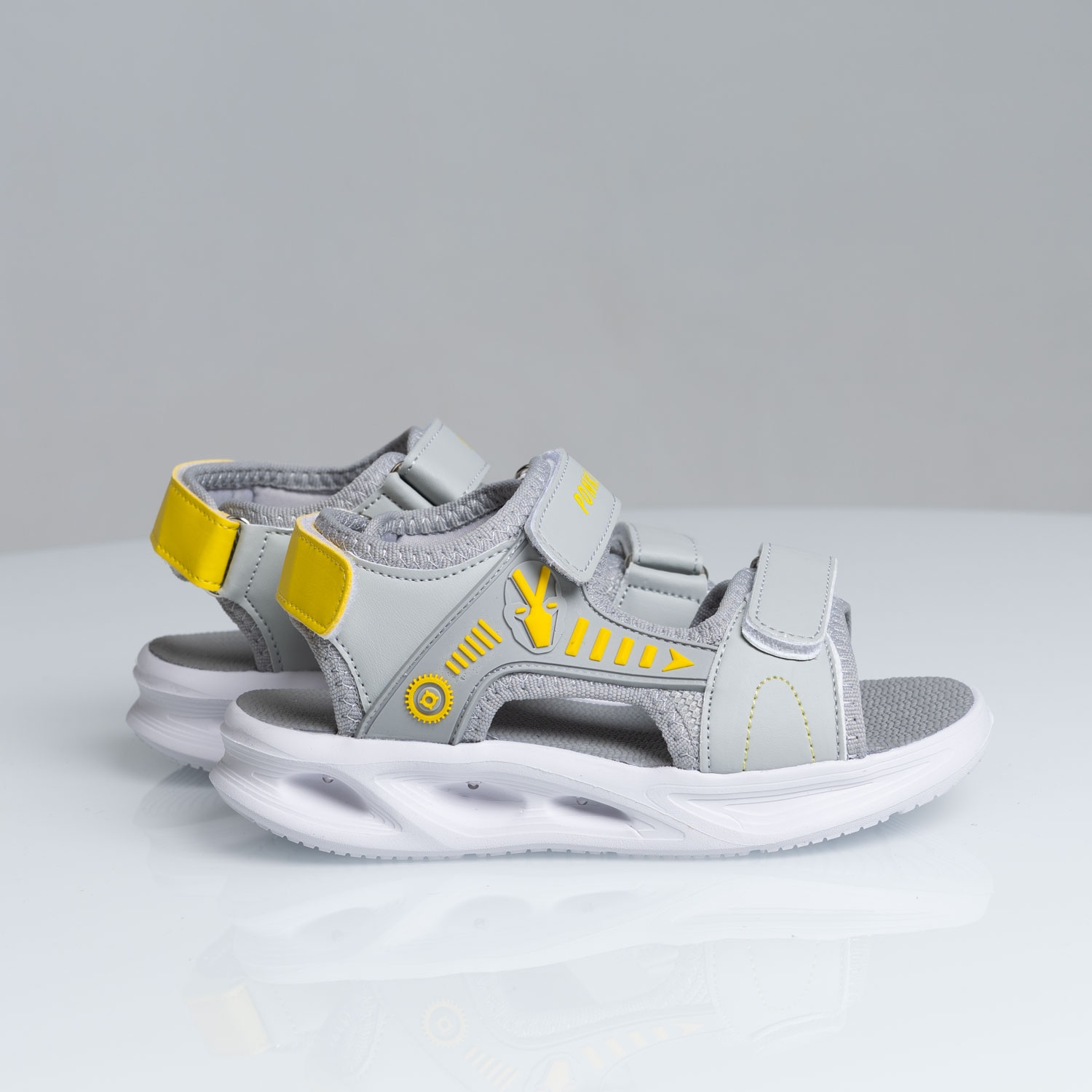 Детски светещи сандали PONKI Cyber Grey №26-30