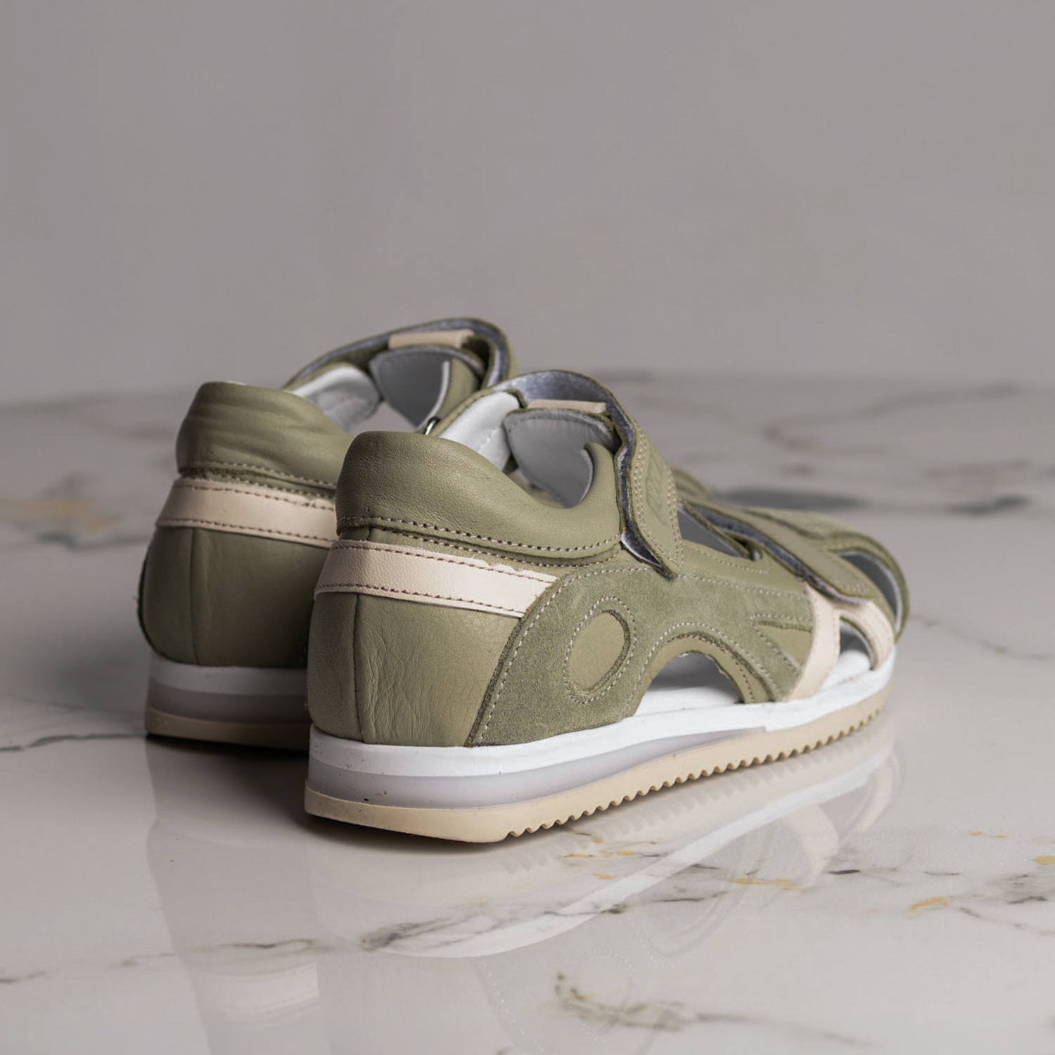 Детски затворени сандали PONKI Velaro Light Avocado Green №26-30
