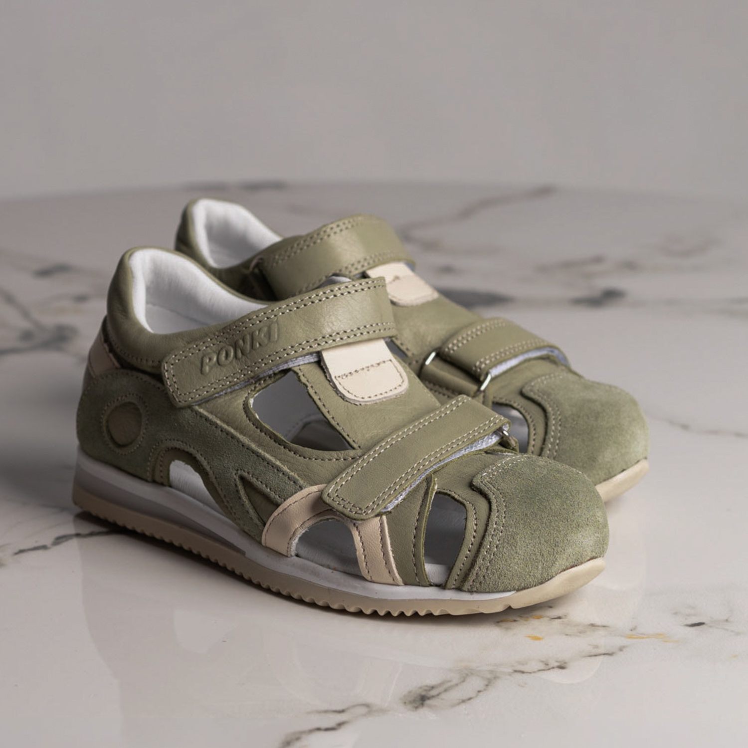 Детски затворени сандали PONKI Velaro Light Avocado Green №26-30