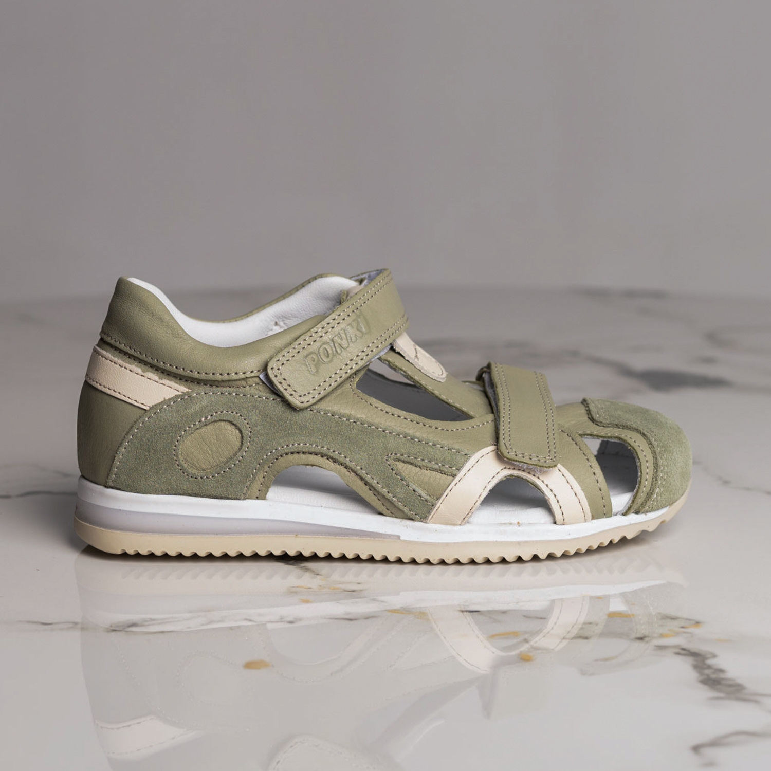 Детски затворени сандали PONKI Velaro Light Avocado Green №26-30