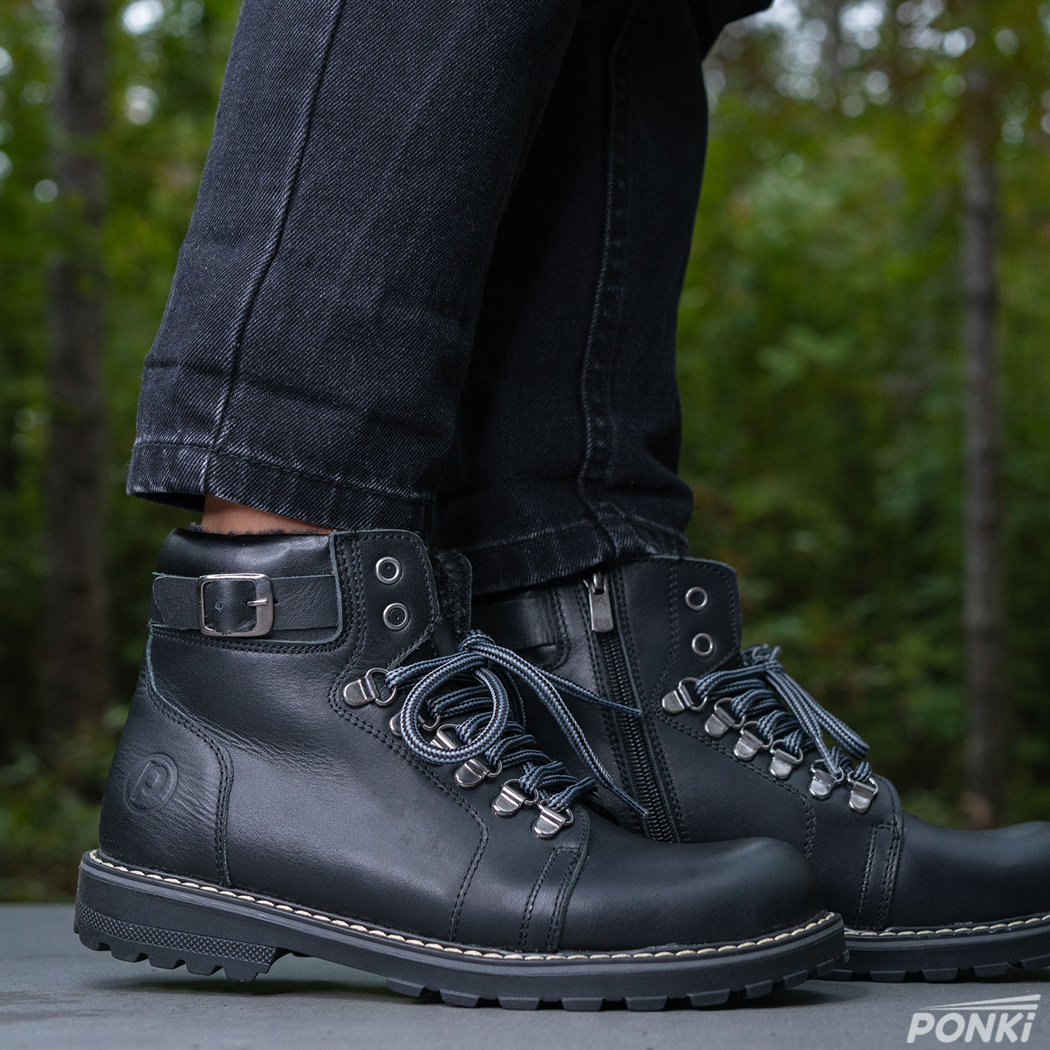 Детски ботуши PONKI KLARK BLACK №36-39