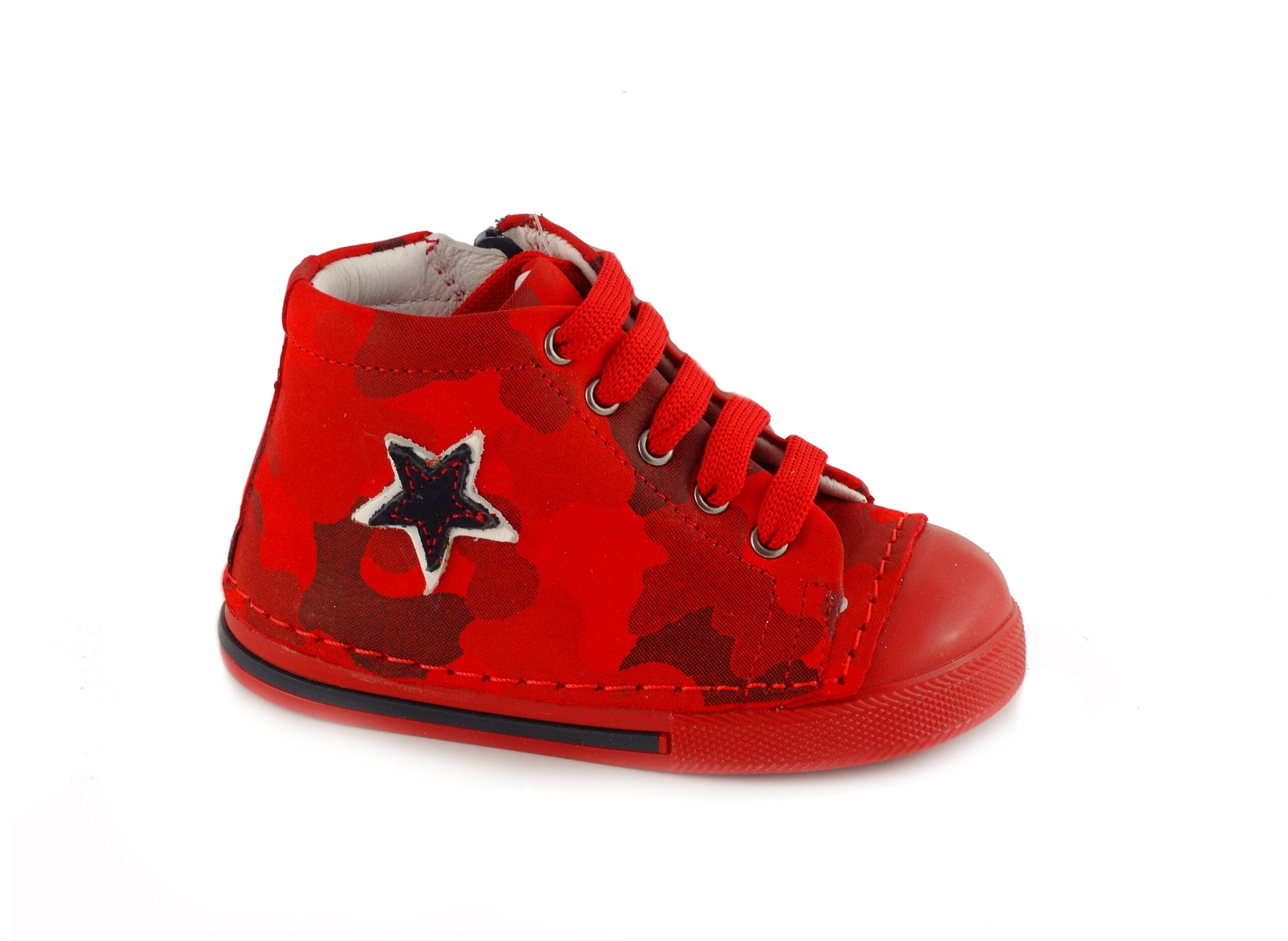Бебешки обувки ПУФИ PONKI SNEAKERS RED CAMOUFLAGE №19-21