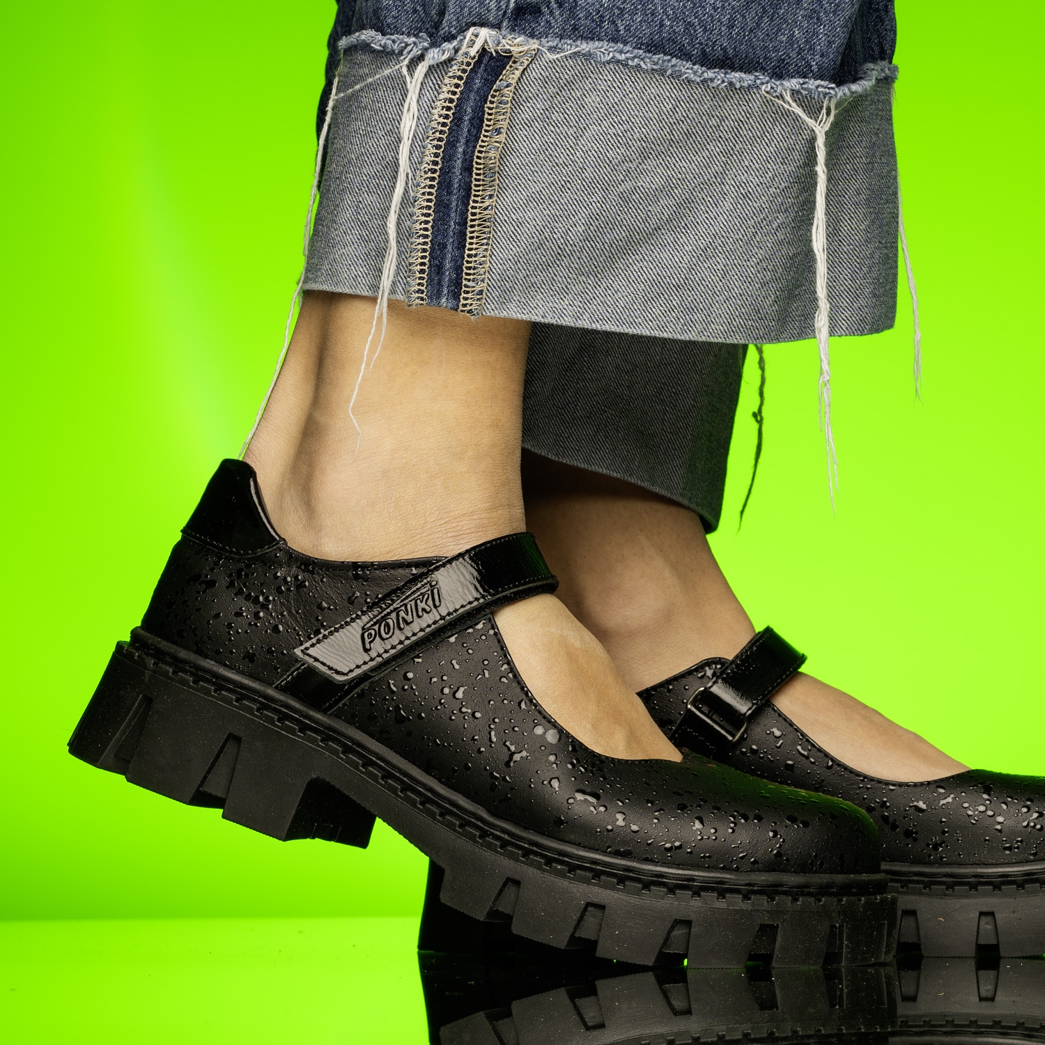 Юношески балеринки PONKI XTRAVAGANZA BLACK №37-40