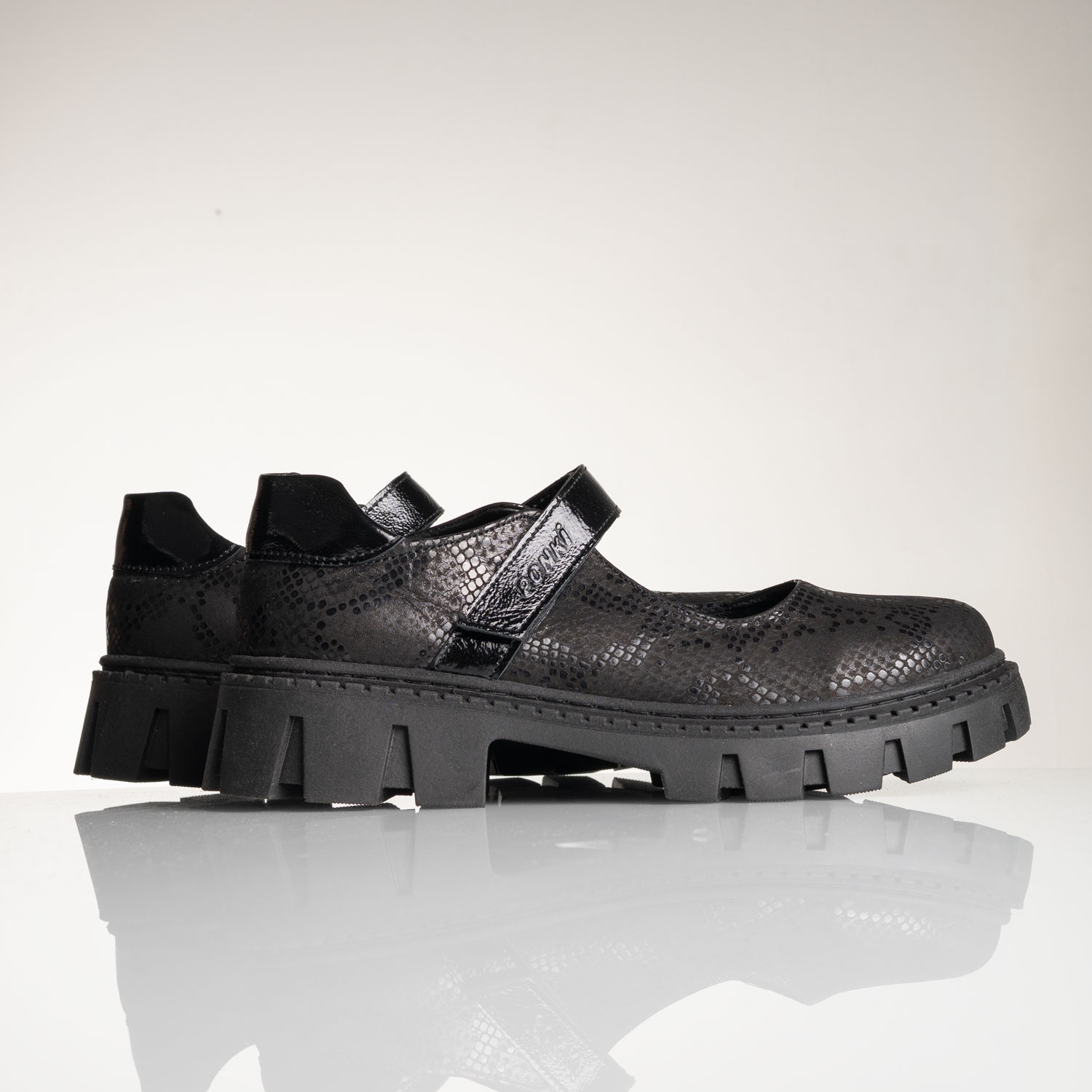 Юношески балеринки PONKI XTRAVAGANZA BLACK SNAKE №37-40